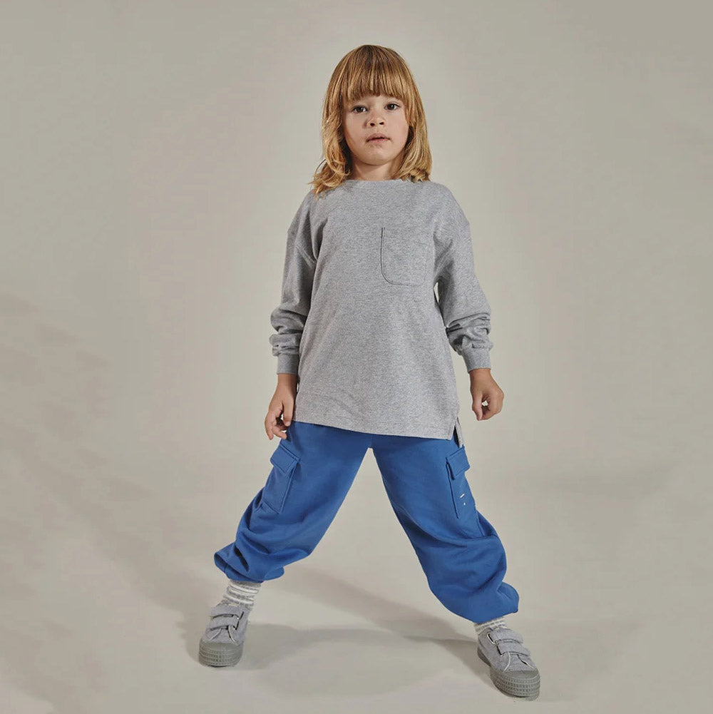 Boys & Girls Grey Cotton T-Shirt