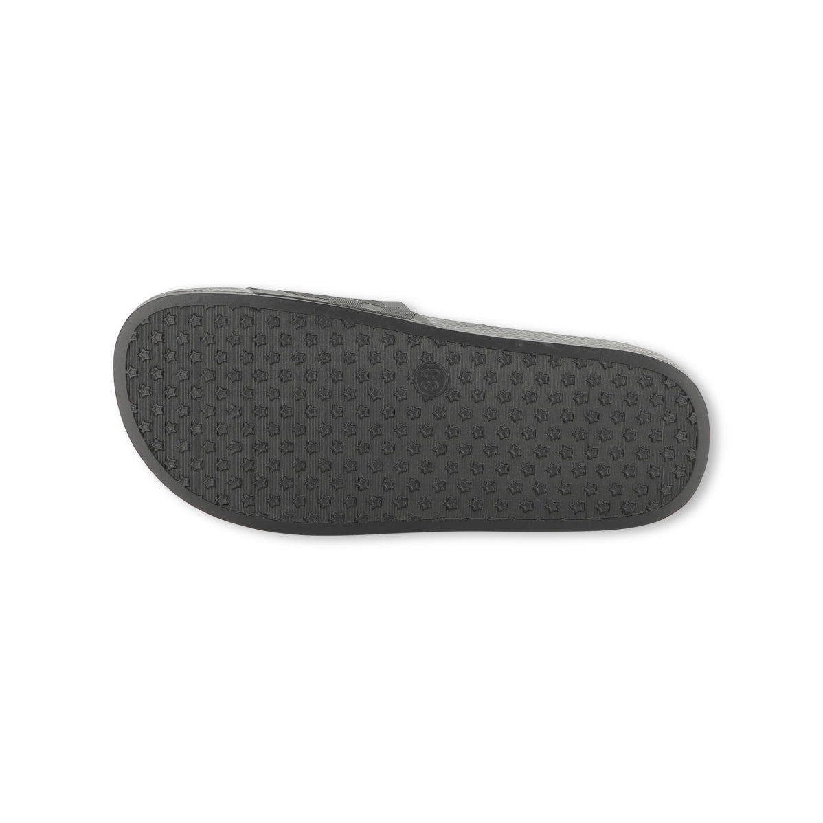 Boys Black Logo Slippers