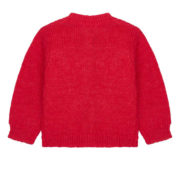 Girls Red Cardigan