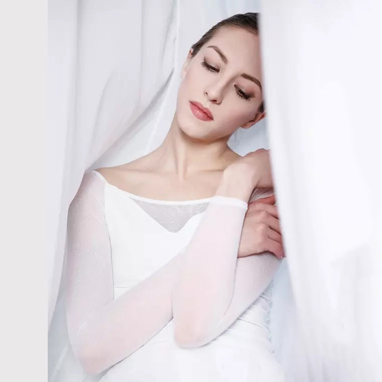 Girls White Ballet Onesies