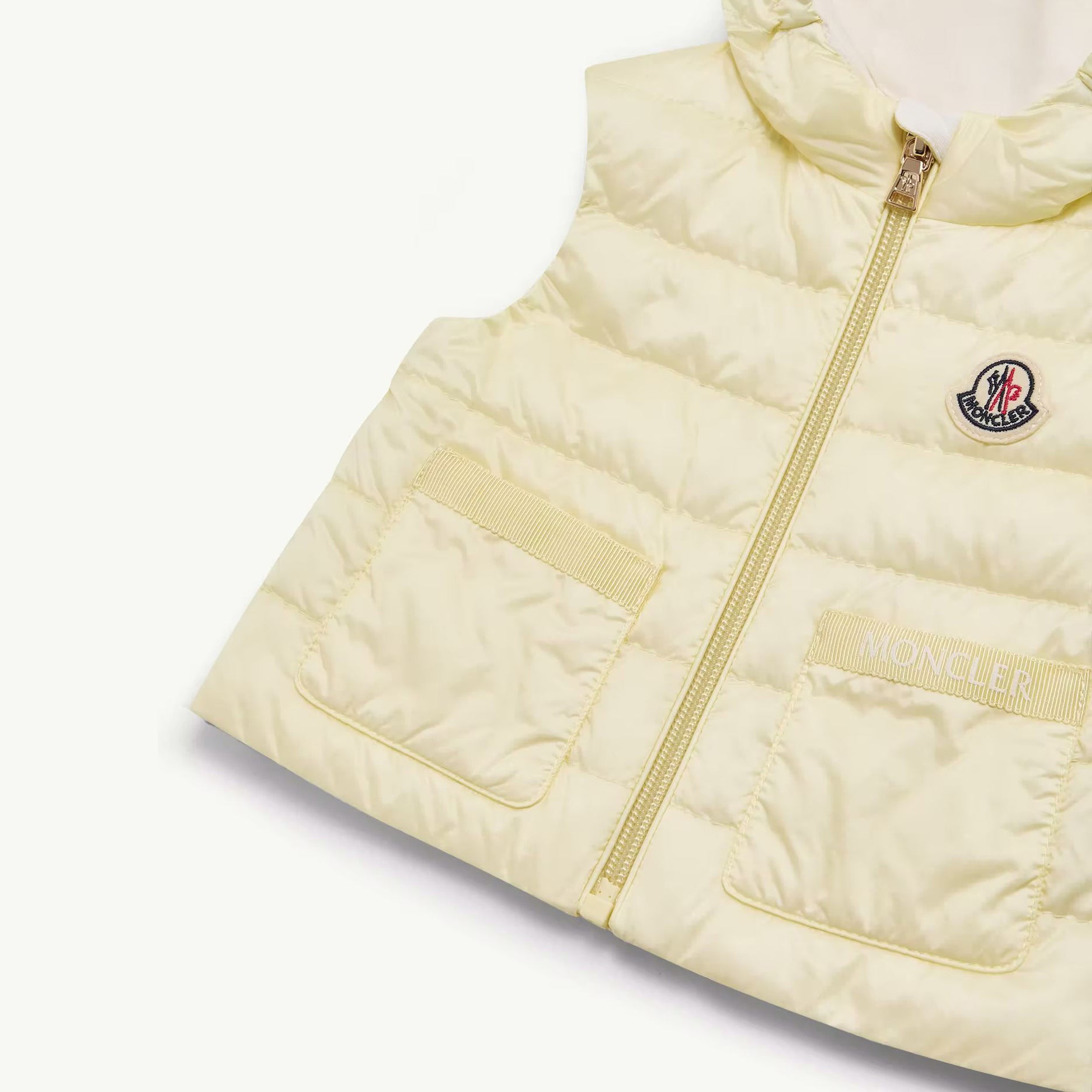 Baby Girls Light Yellow "LIA" Padded Down Gilet