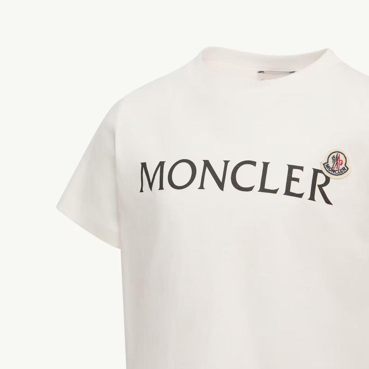 T-shirt en coton blanc à logo pour garçons