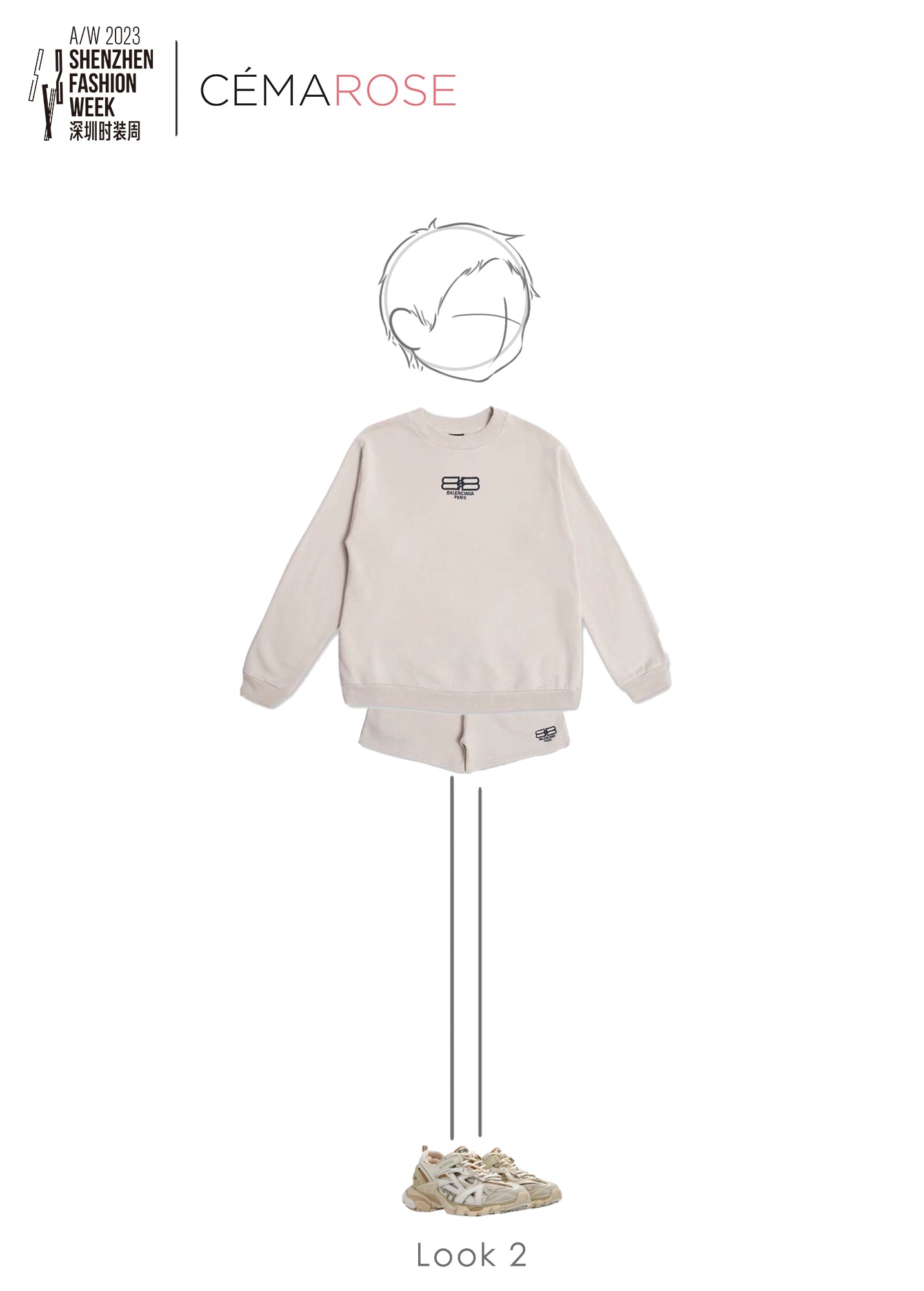 Boys & Girls Beige Logo Cotton Sweatshirt
