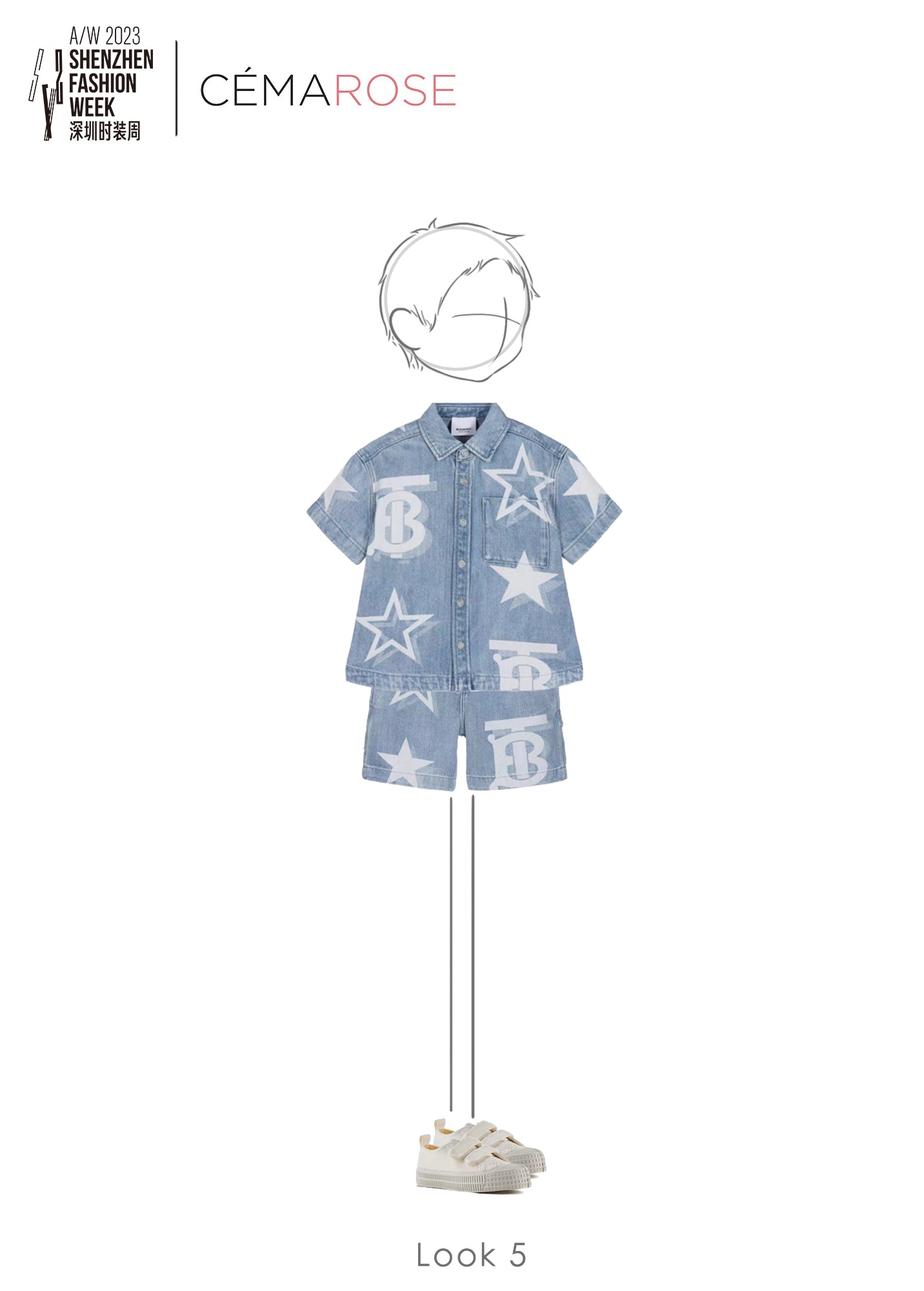 Boys Light Blue Denim Shorts