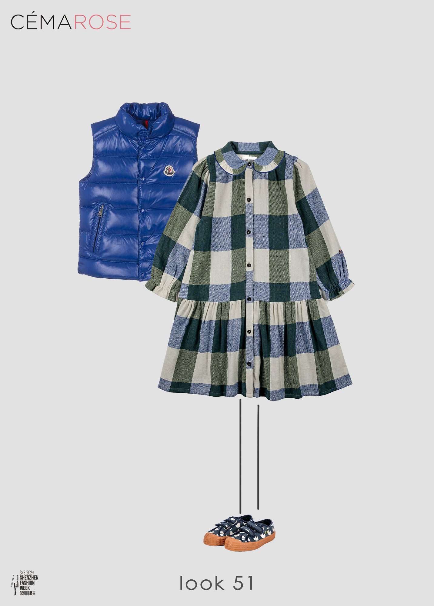 Boys & Girls Blue "TIB" Padded Down Gilet