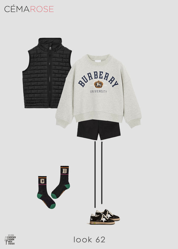 Boys Black Padded Gilet