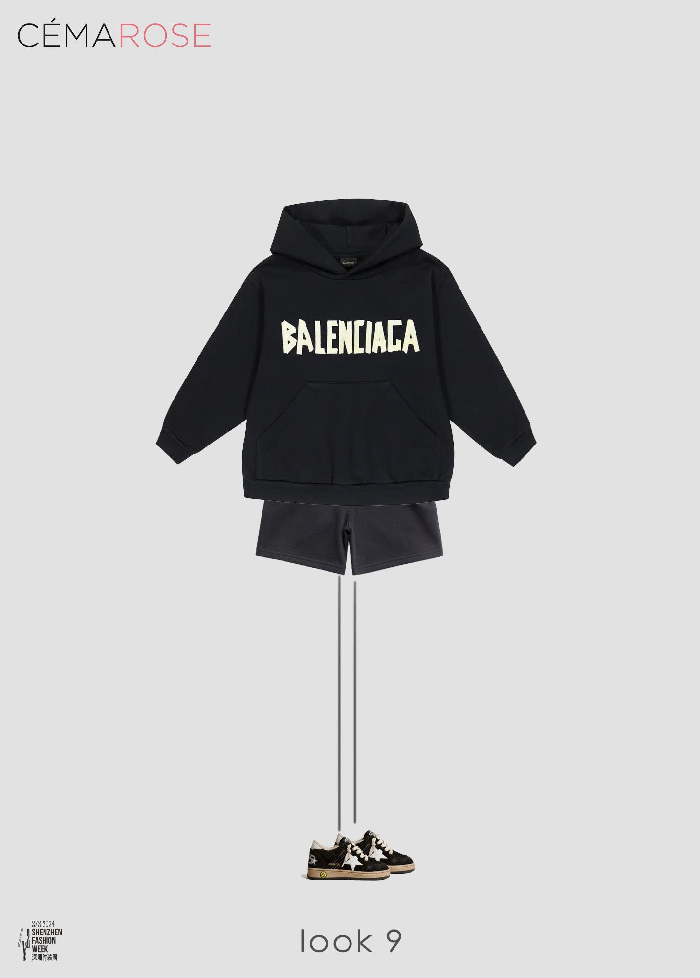 Boys & Girls Black Star Shoes