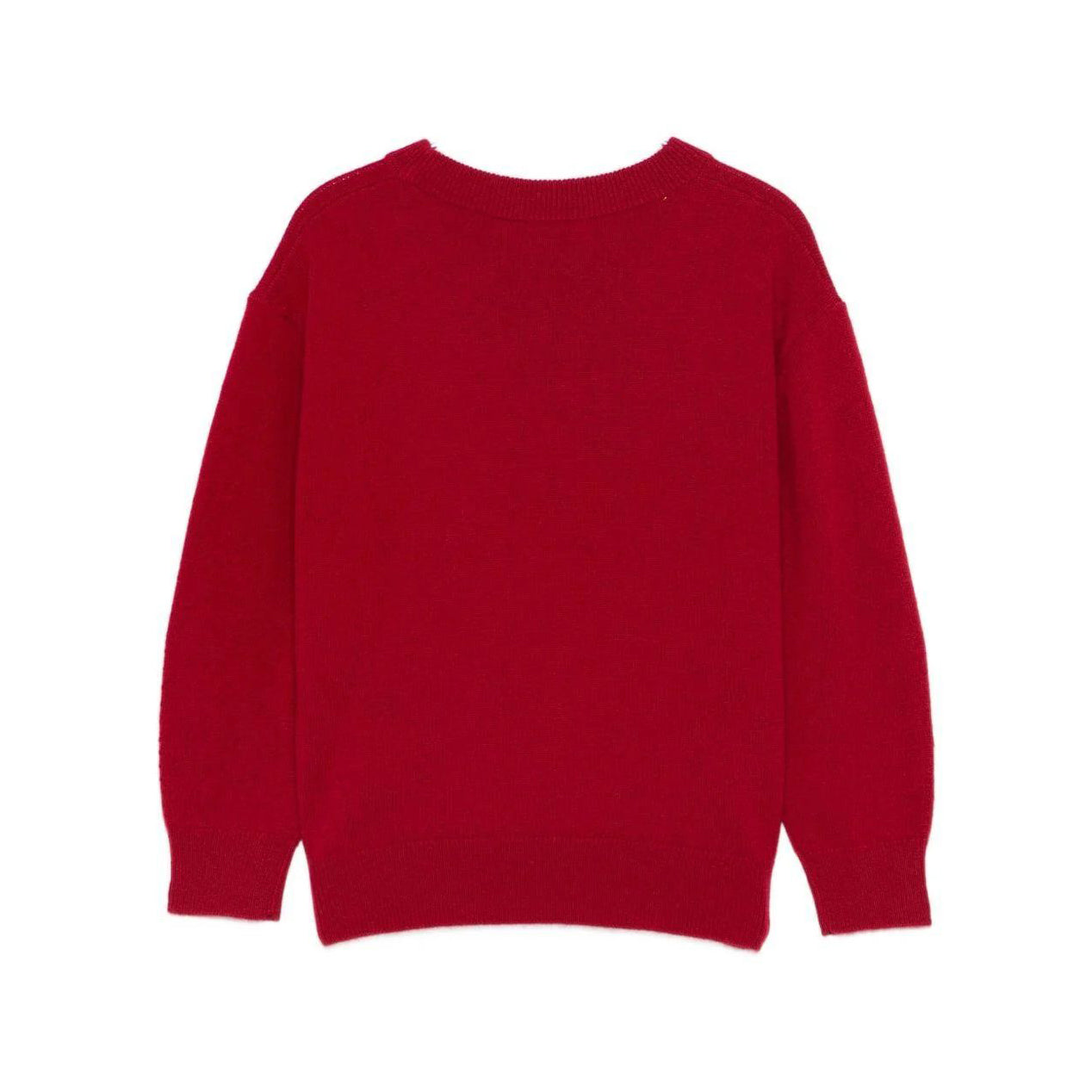 Girls Red Horse Embroidered Cashmere Sweater