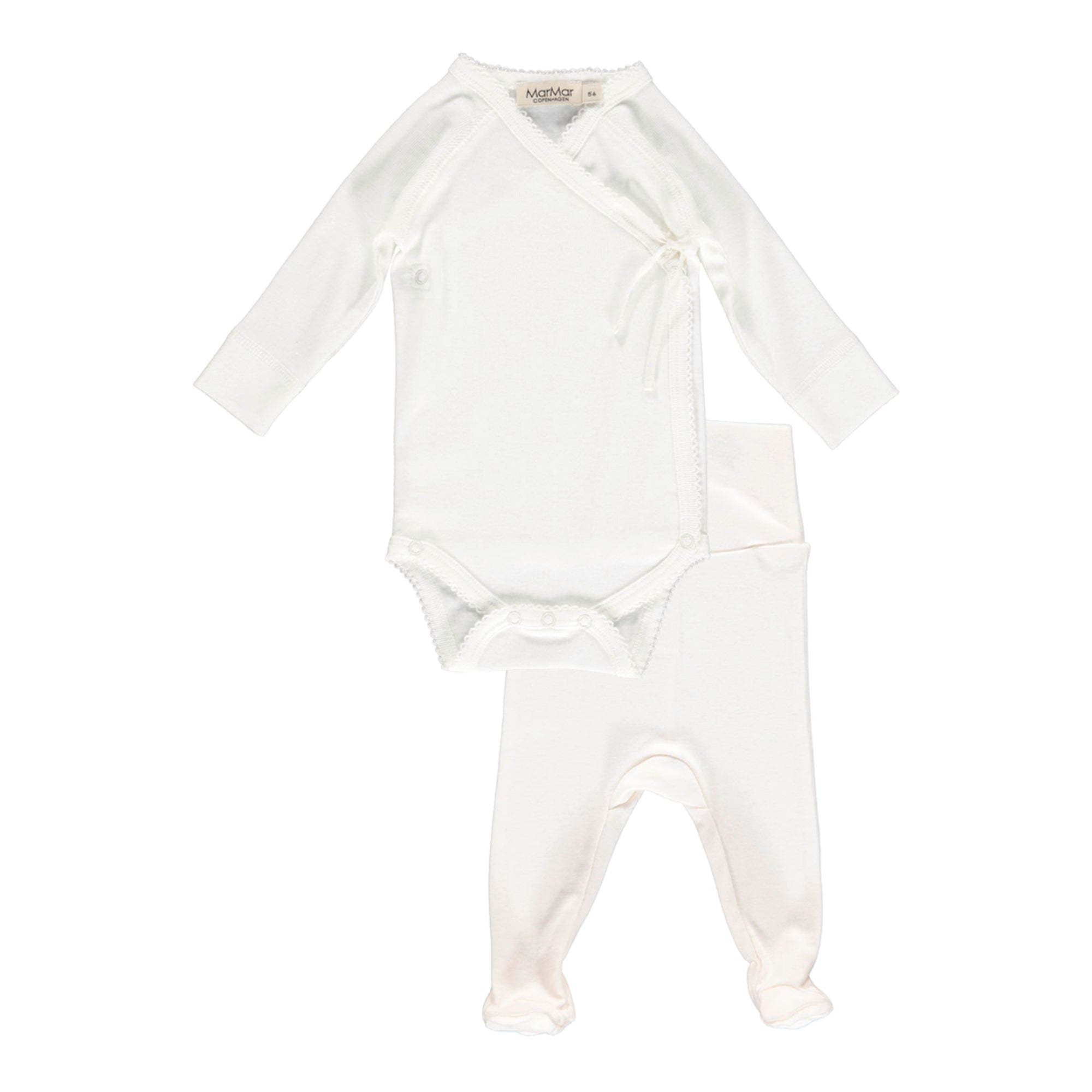 Baby Boys & Girls White Babysuit Set