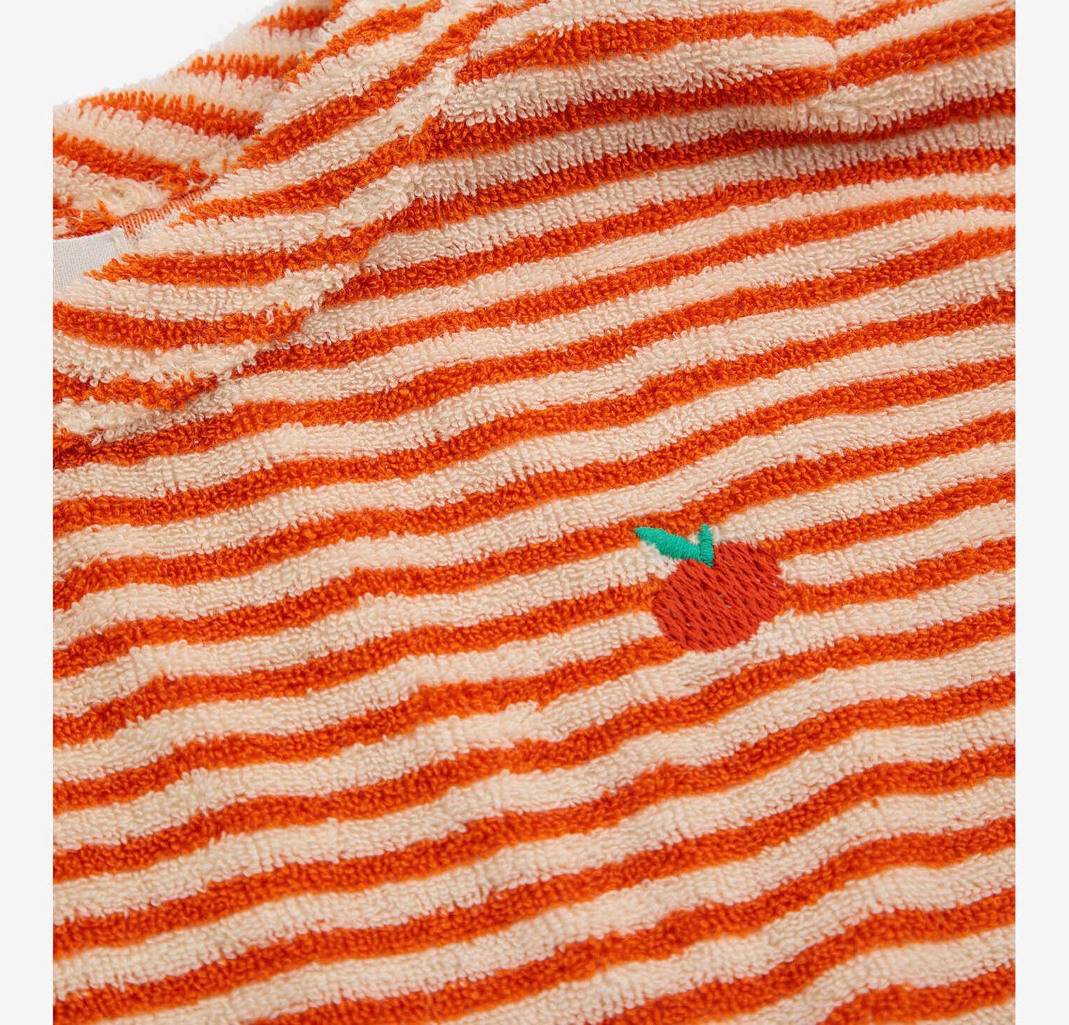 Baby Boys & Girls Orange Stripes Cotton T-Shirt