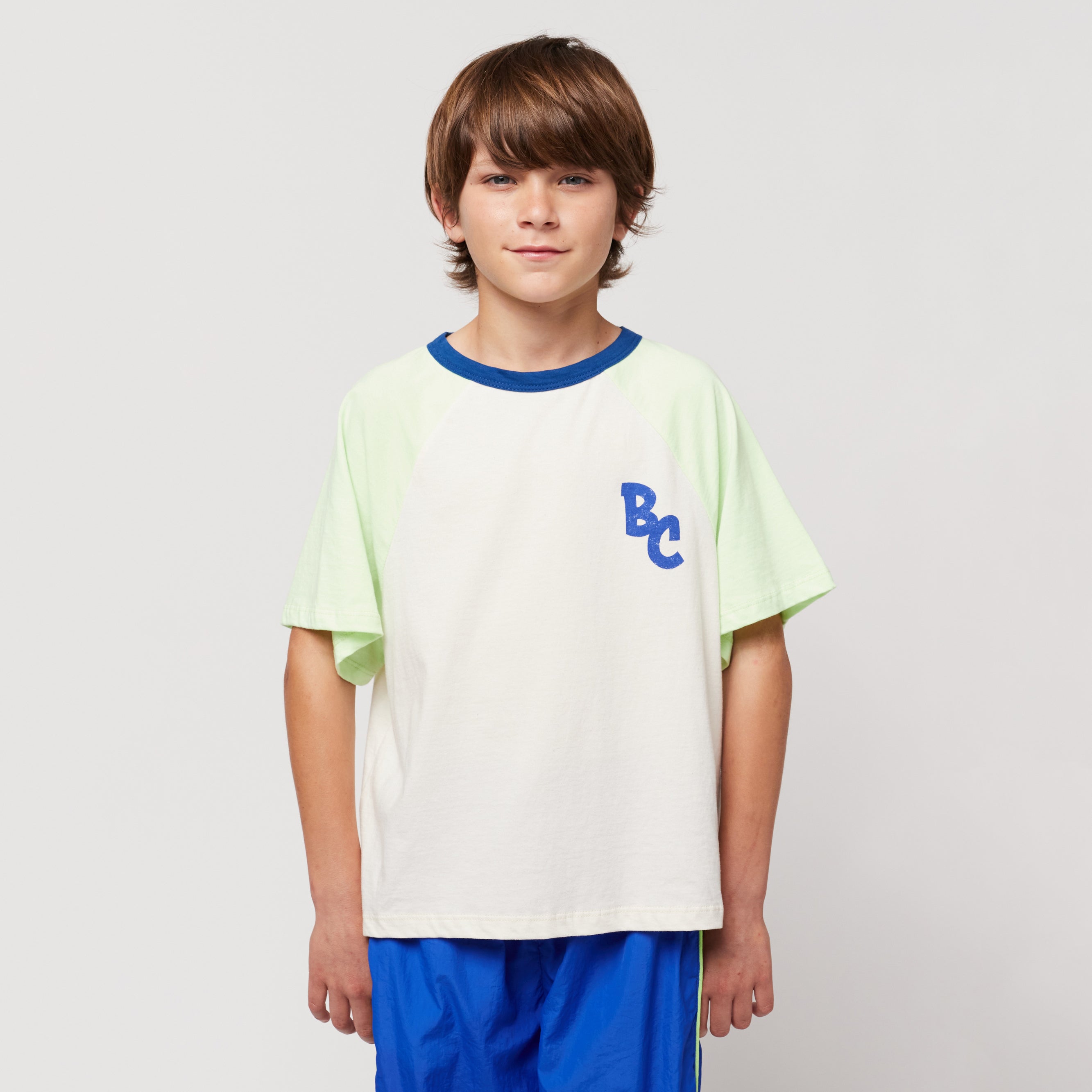 Boys & Girls Green Logo Cotton T-Shirt