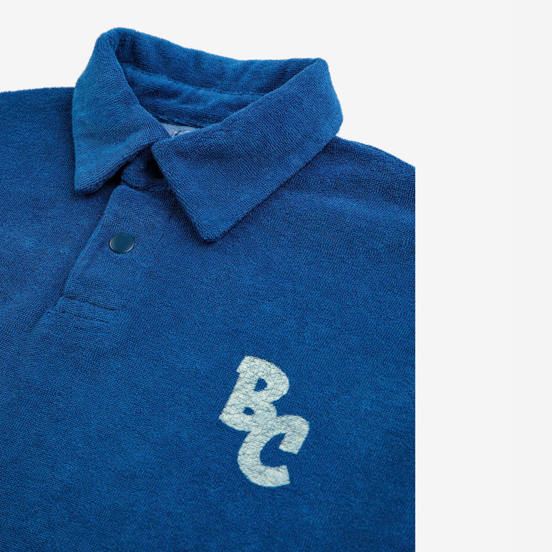 Boys Blue Logo Cotton Polo Shirt