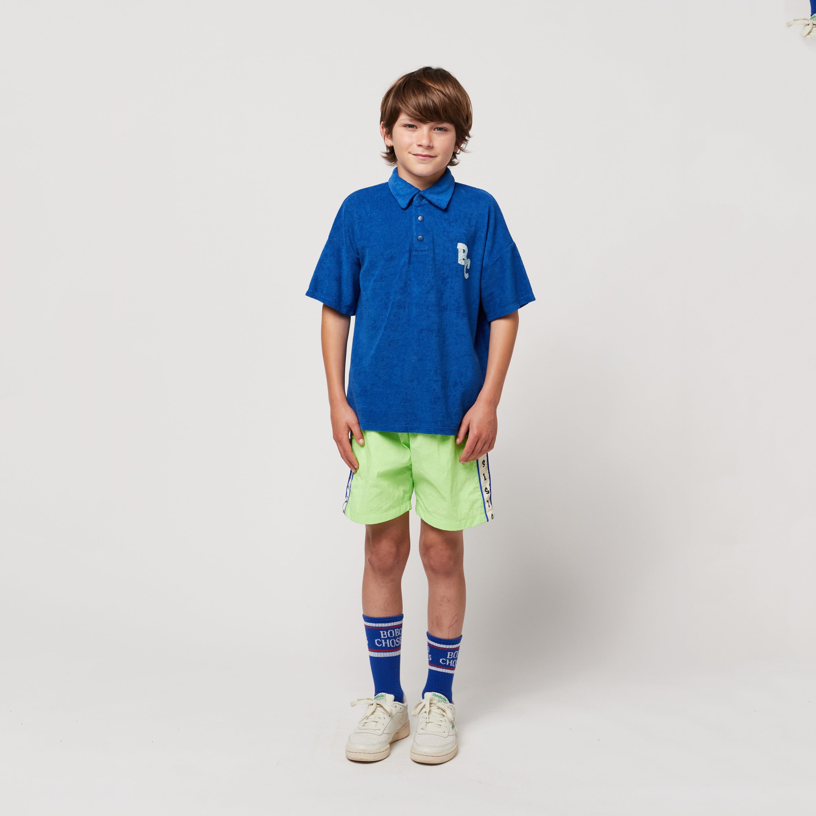 Boys Blue Logo Cotton Polo Shirt