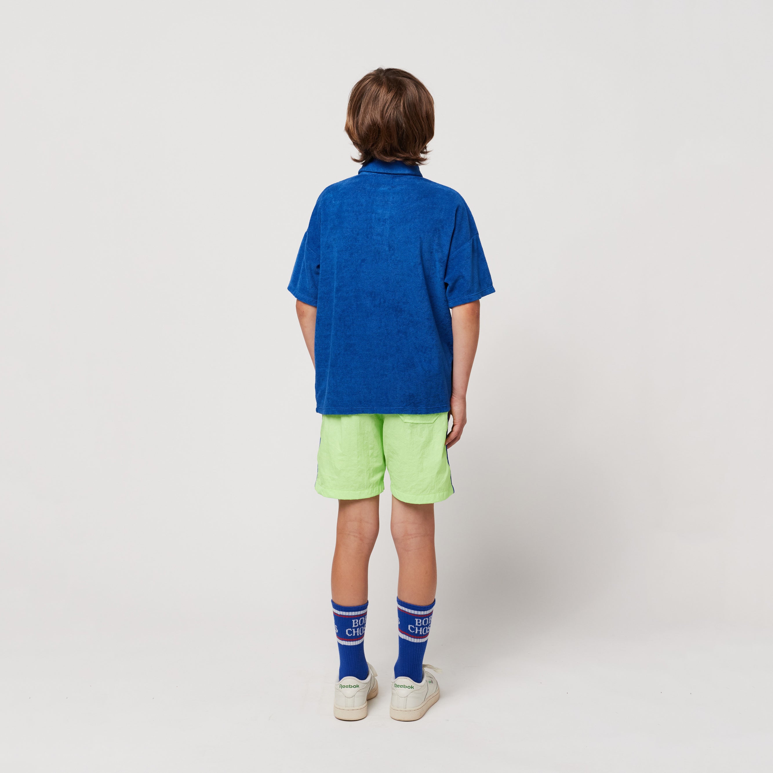 Boys Blue Logo Cotton Polo Shirt