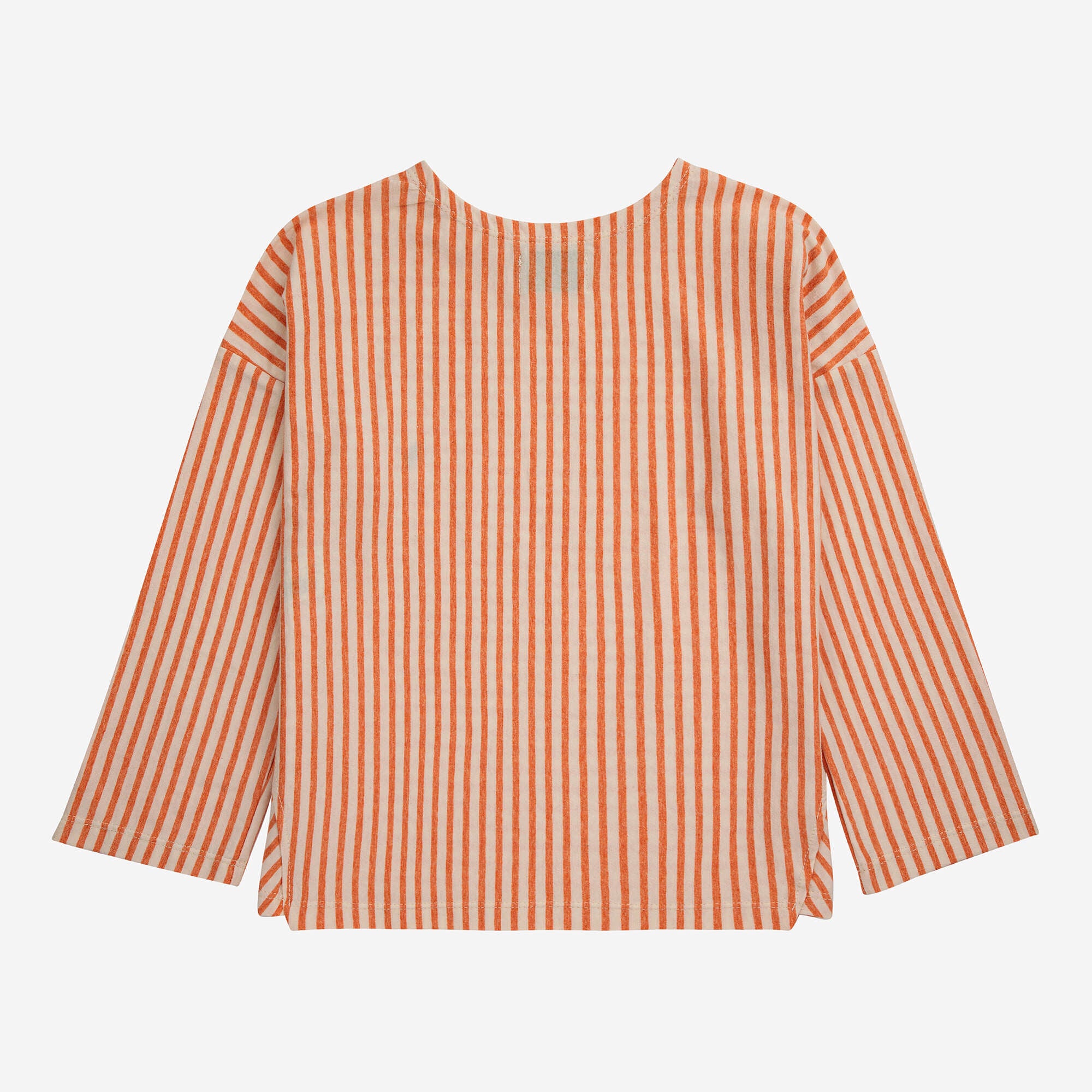 Boys & Girls Orange Stripes Cotton T-Shirt