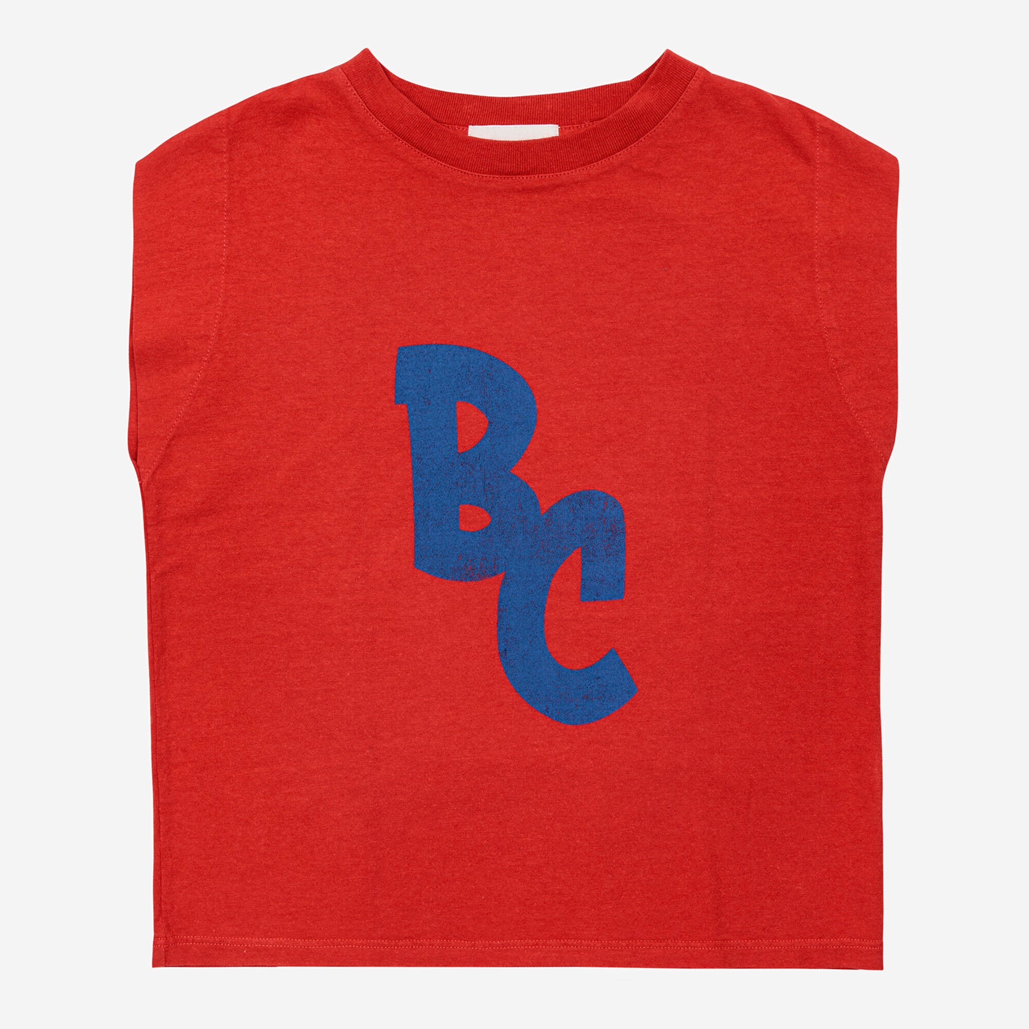 Boys & Girls Red Logo Cotton T-Shirt