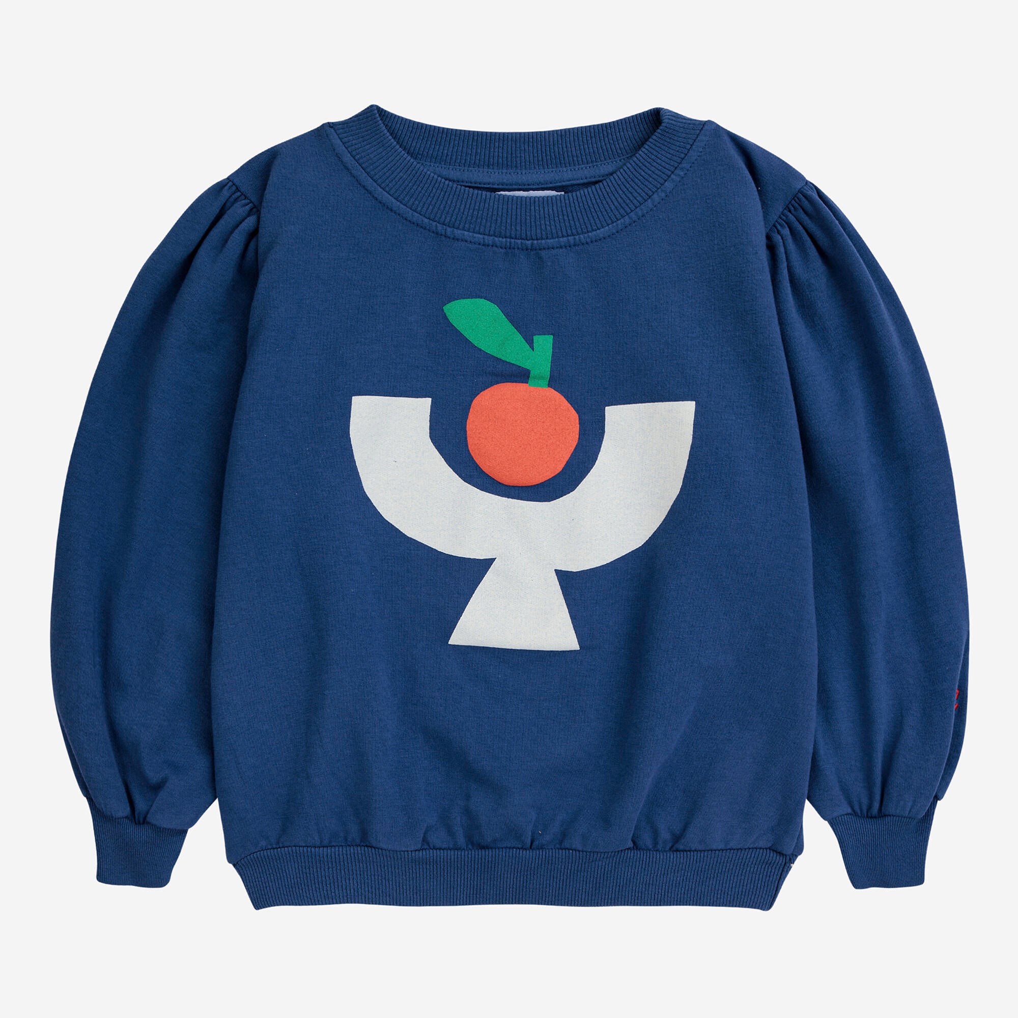 Boys & Girls Blue Printed Cotton Sweatshirt