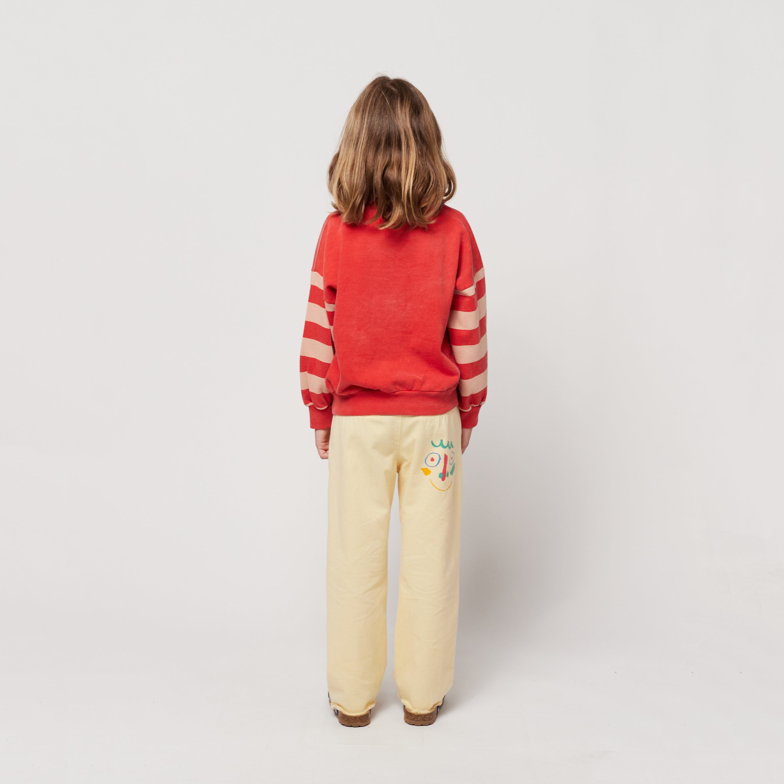 Boys & Girls Red Logo Cotton Sweatshirt
