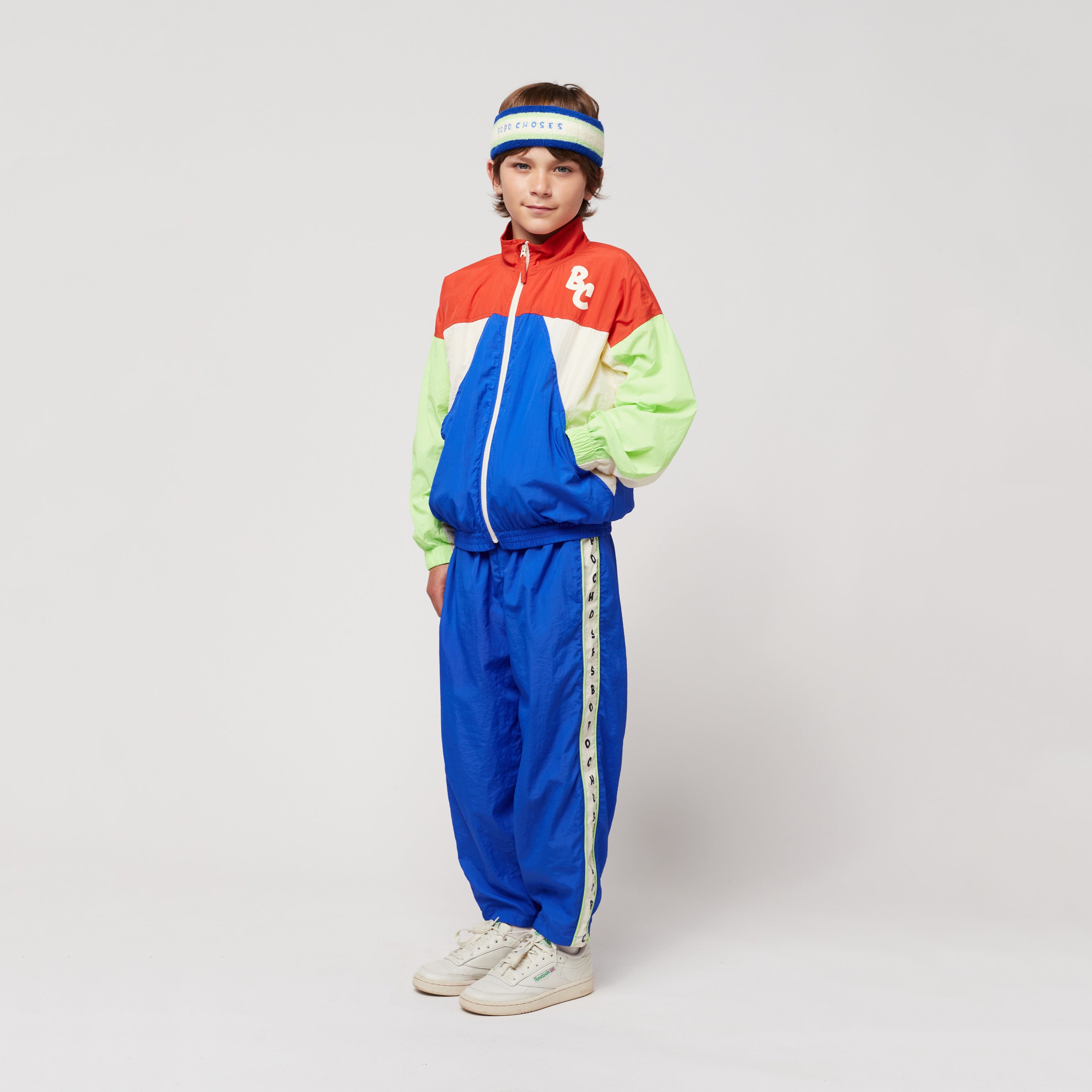 Boys Blue Logo Zip-Up Jacket