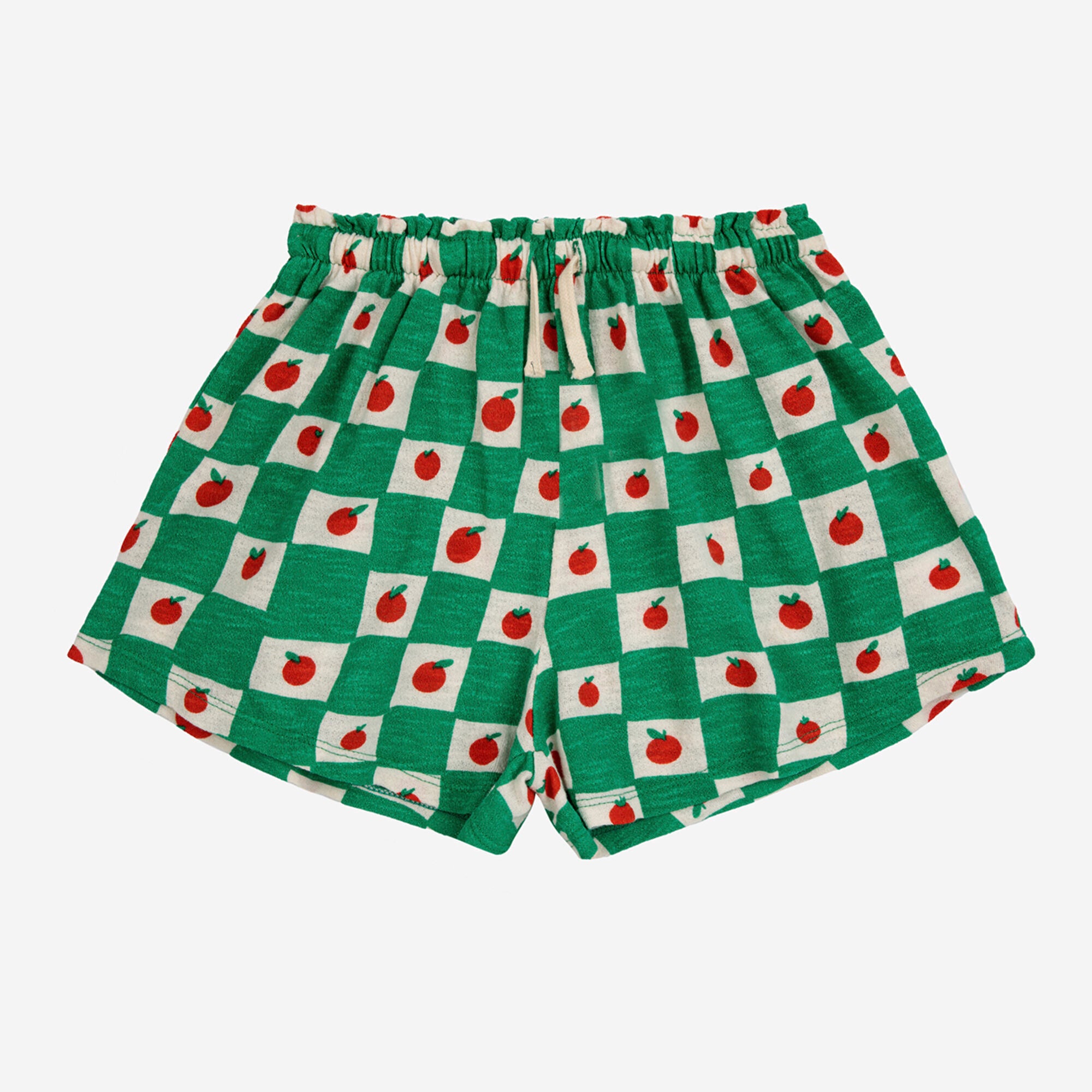 Boys & Girls Green Cotton Shorts