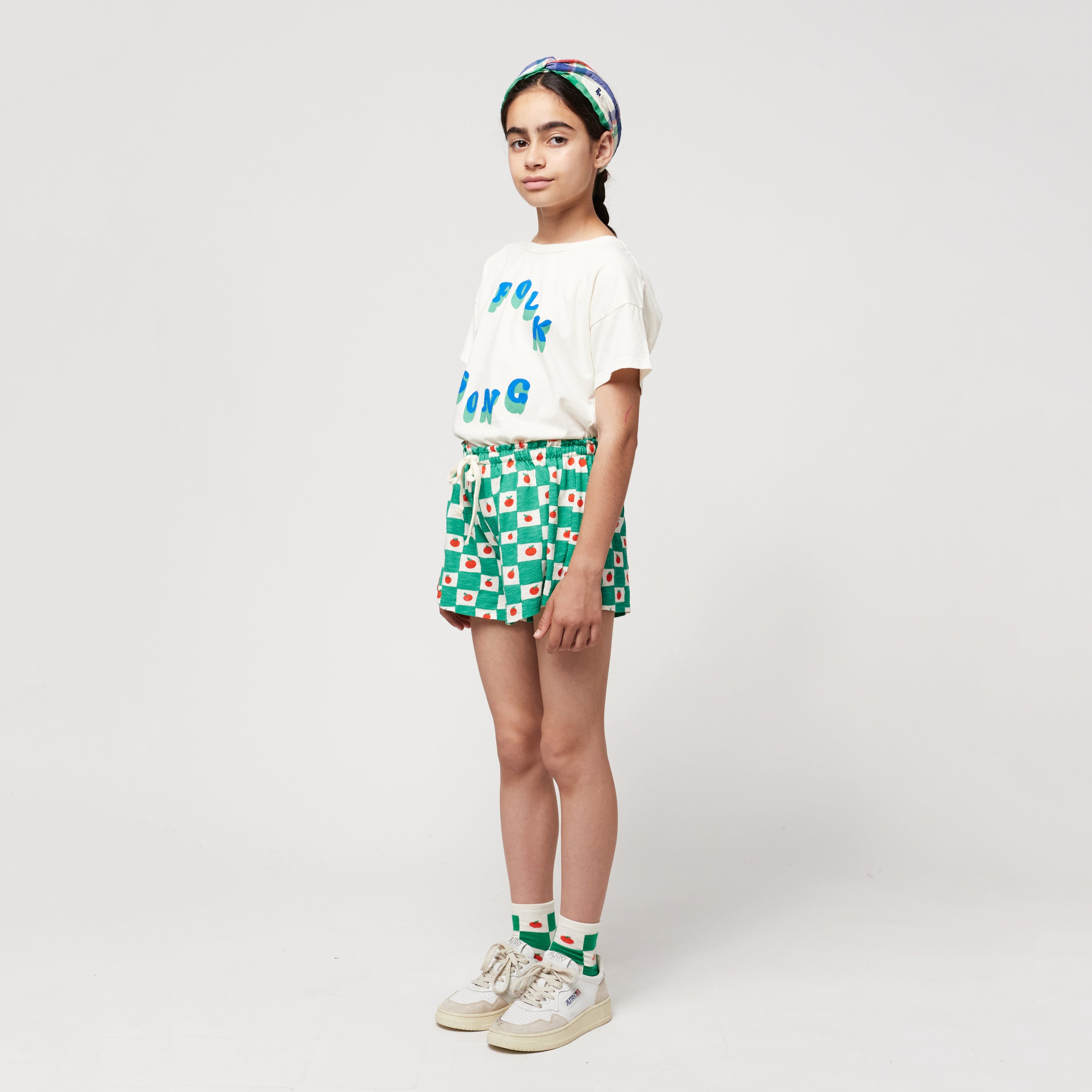 Boys & Girls Green Cotton Shorts