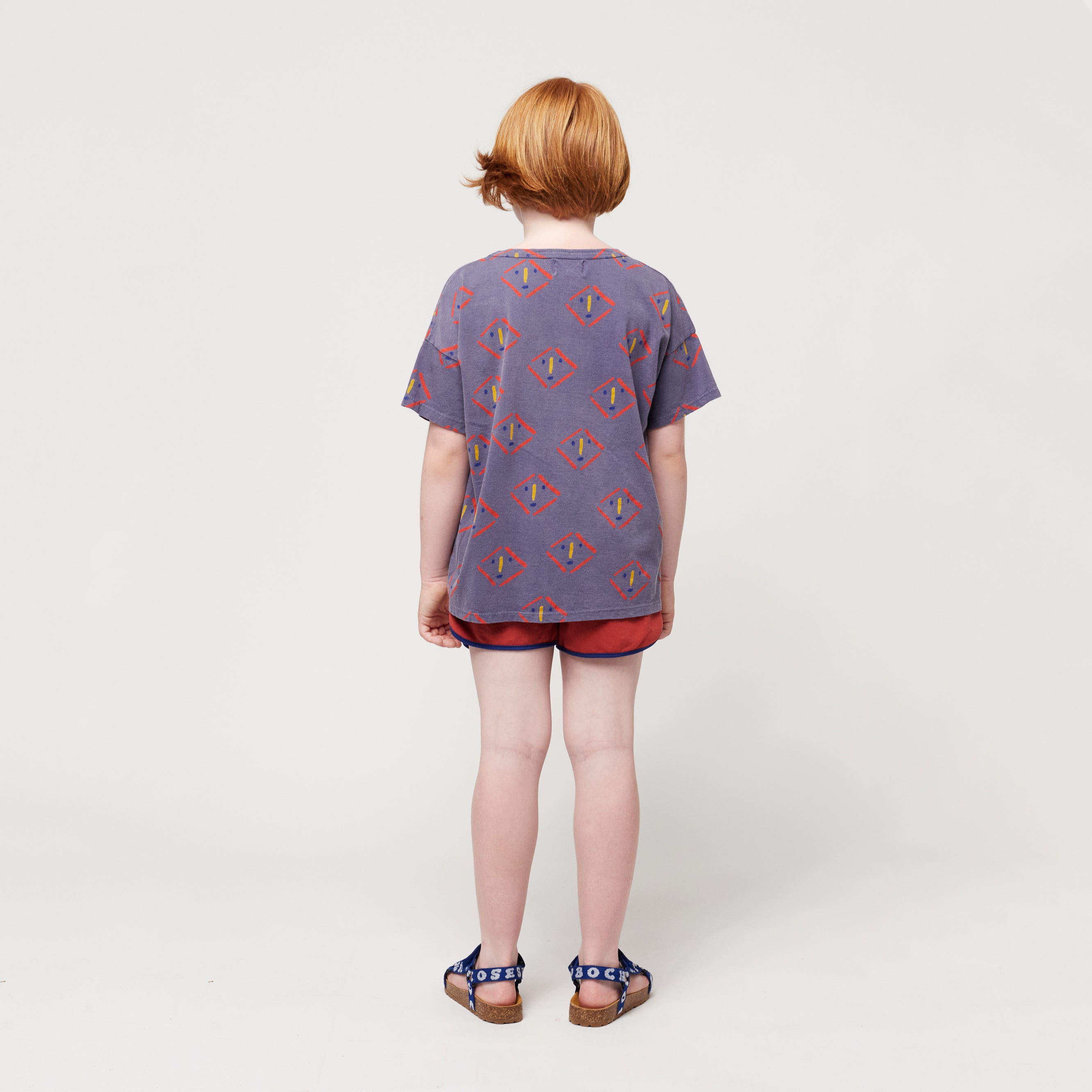 Boys & Girls Red Logo Cotton Shorts