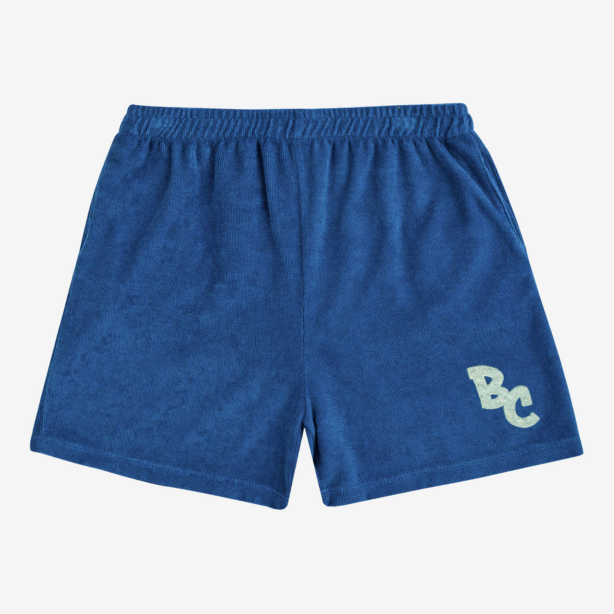 Boys & Girls Blue Logo Cotton Shorts