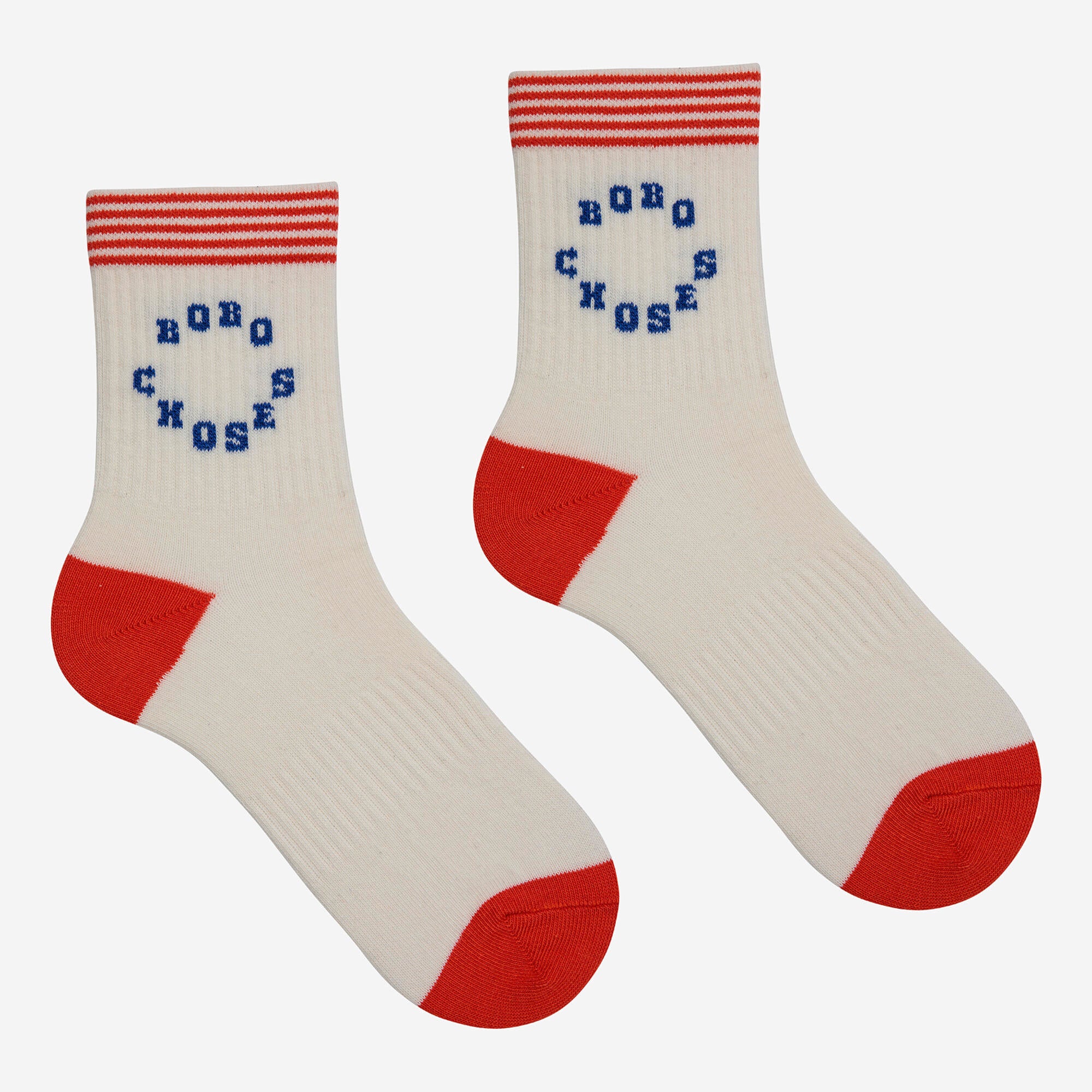 Boys & Girls White Logo Cotton Socks