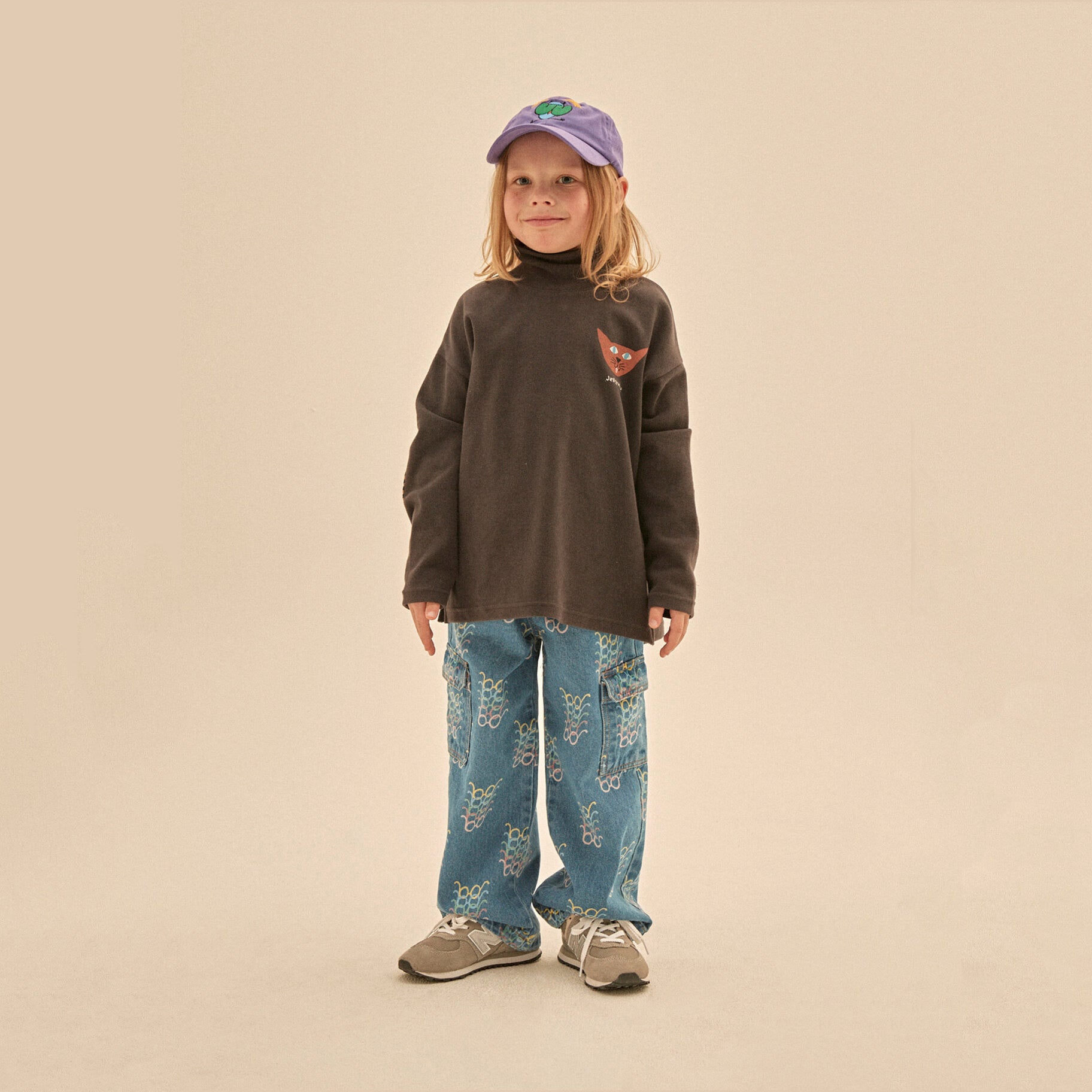 Boys & Girls Charcoal Cotton Top