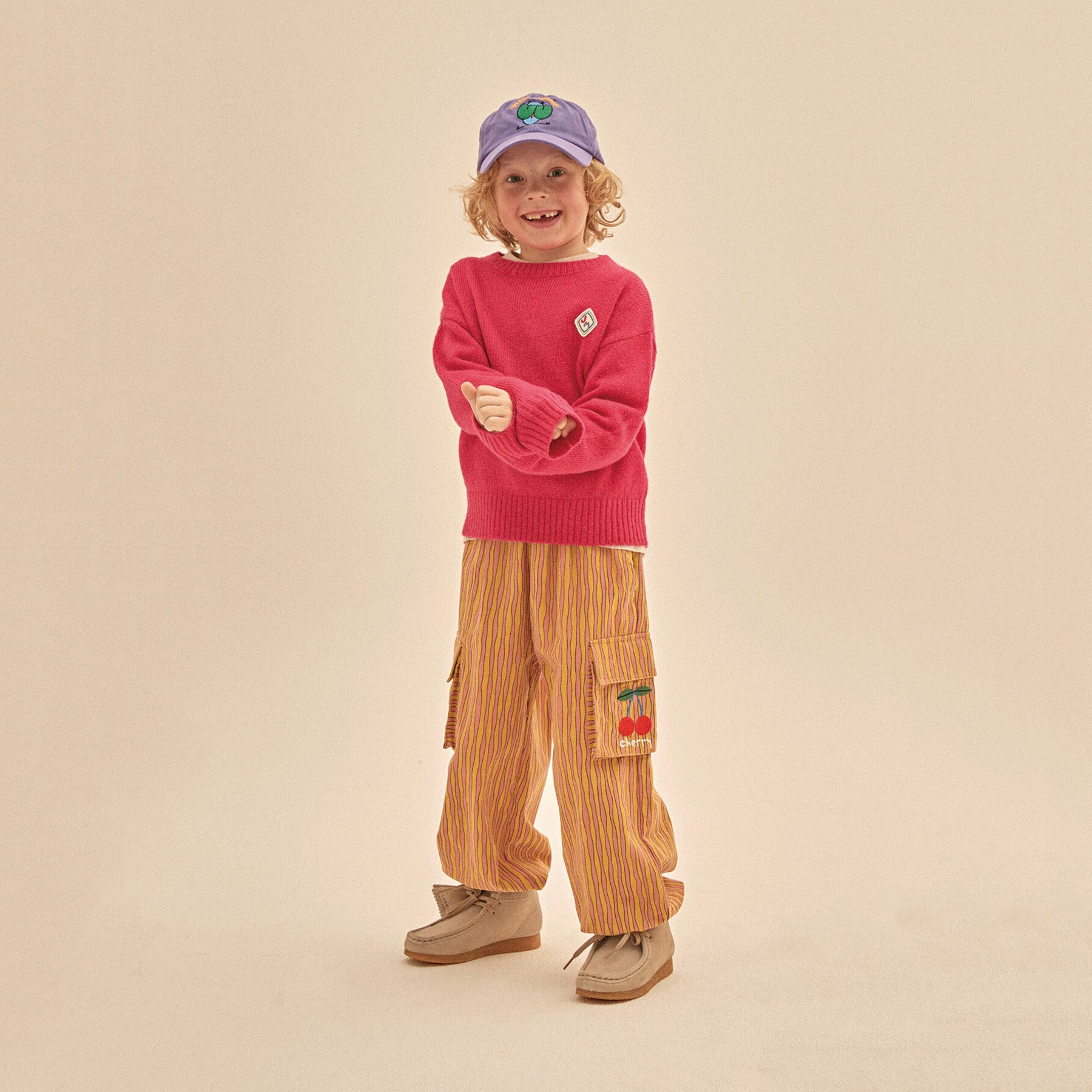 Girls Bright Pink Sweater