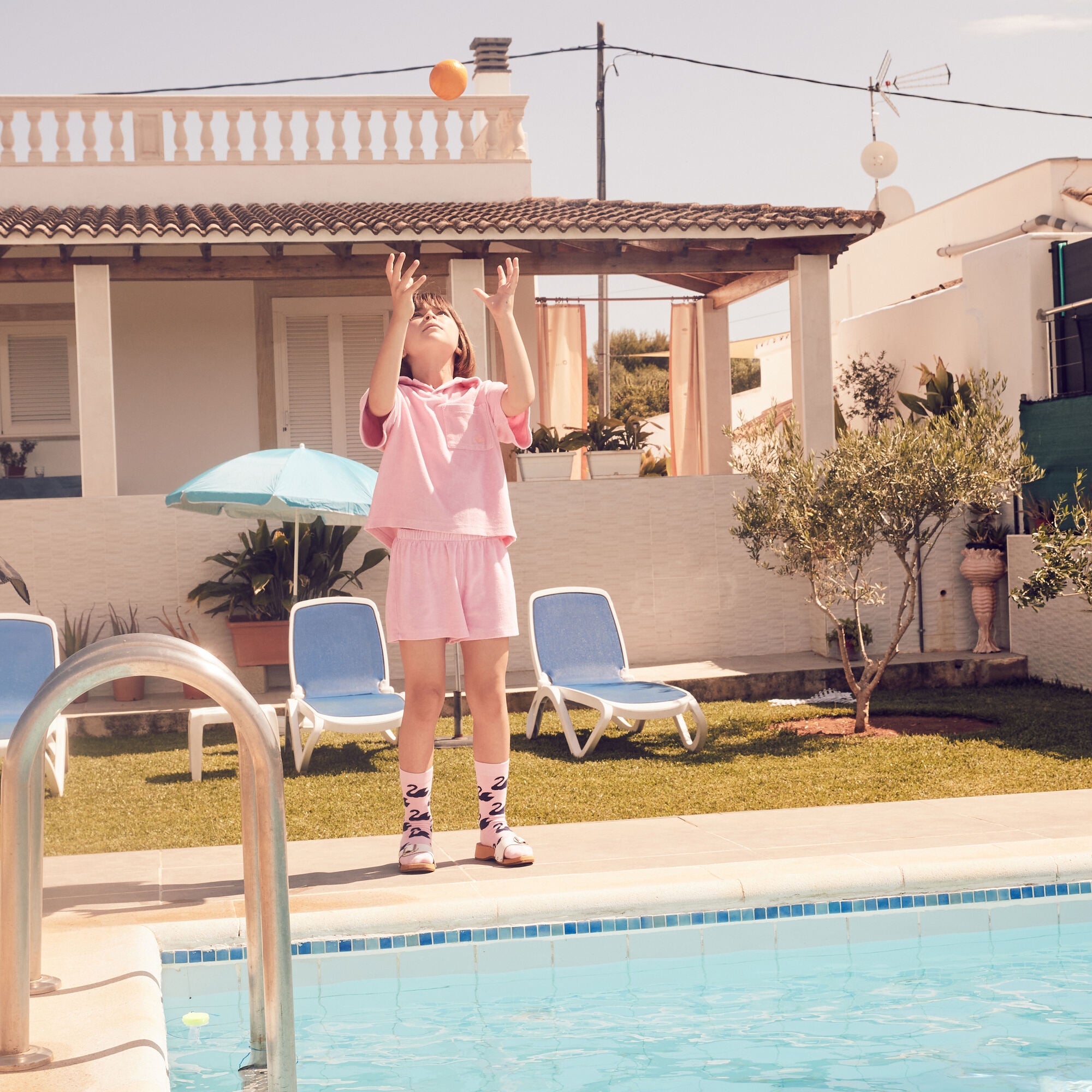 Boys & Girls Pink Cotton Polo Shirt