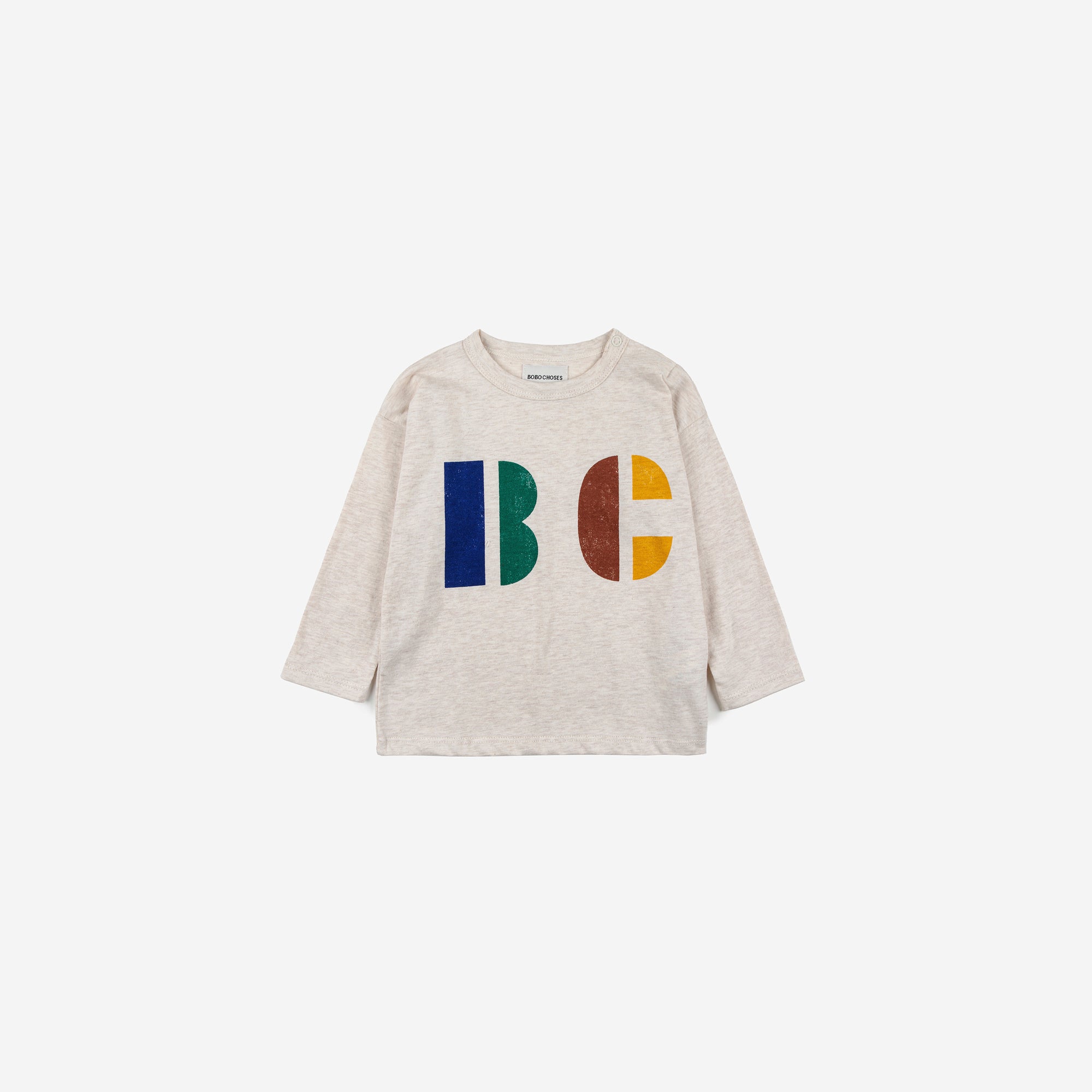 Baby Boys & Girls Beige Logo Cotton T-Shirt