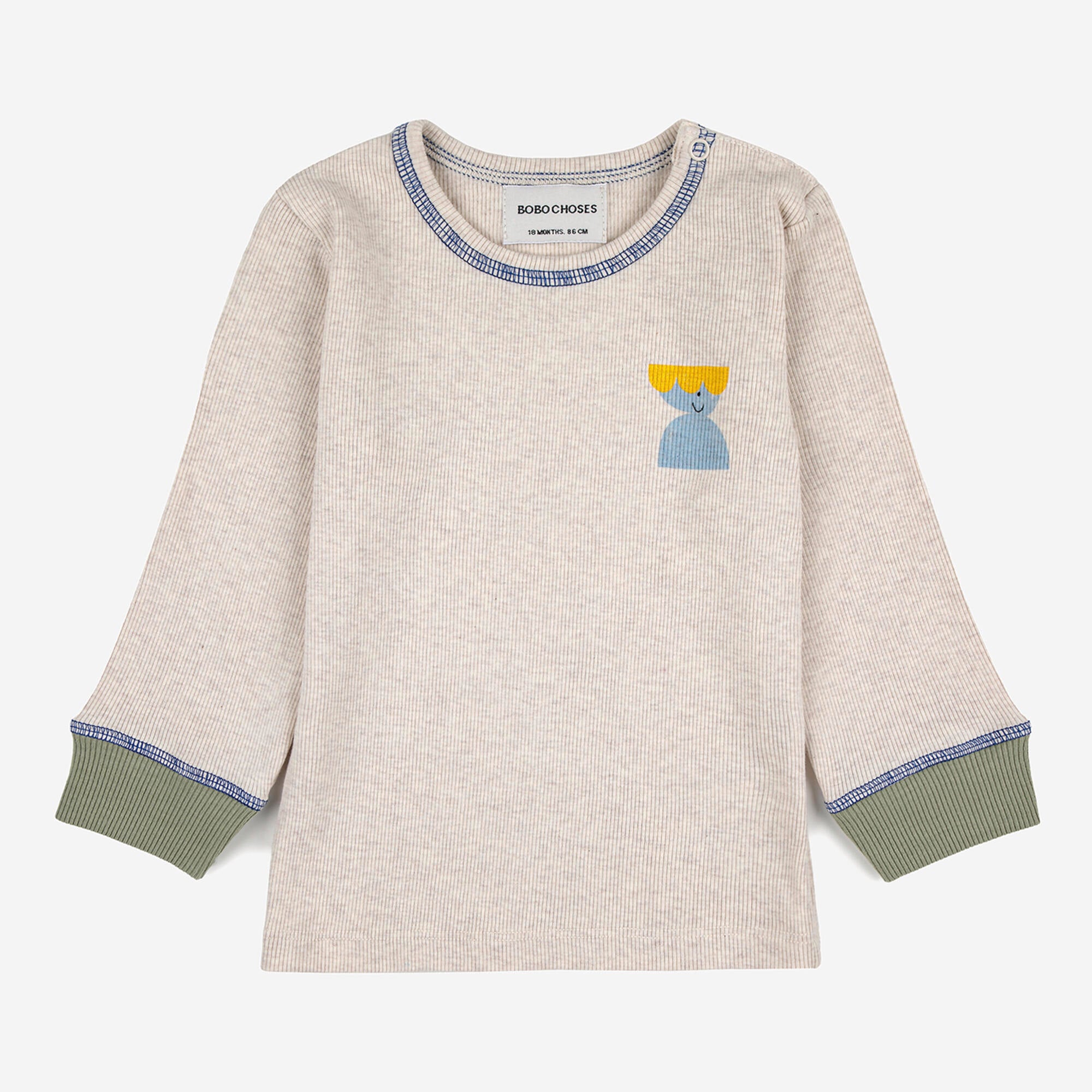 Baby Boys & Girls Beige Printed Cotton T-Shirt