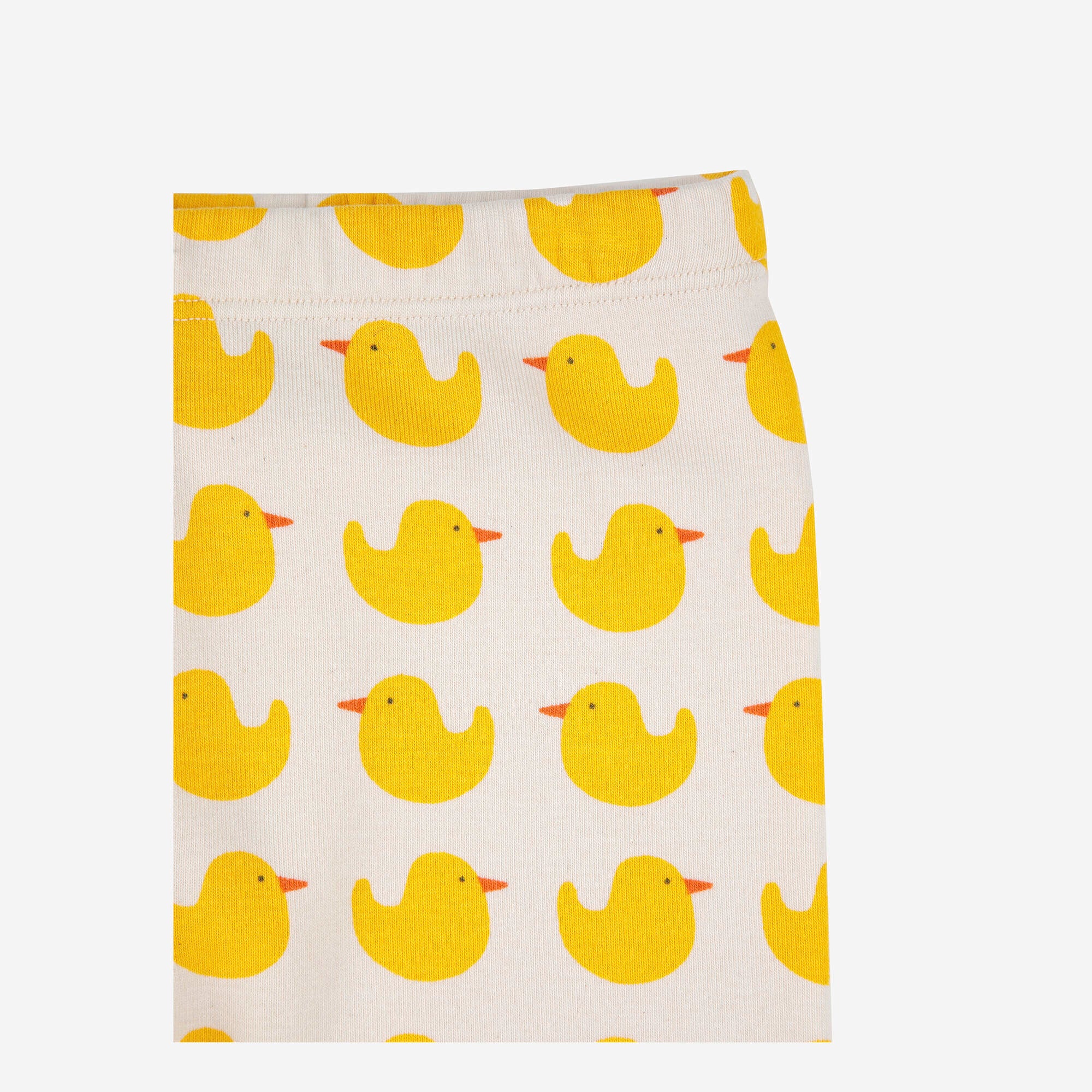 Baby Boys & Girls Yellow Printed Cotton Leggings