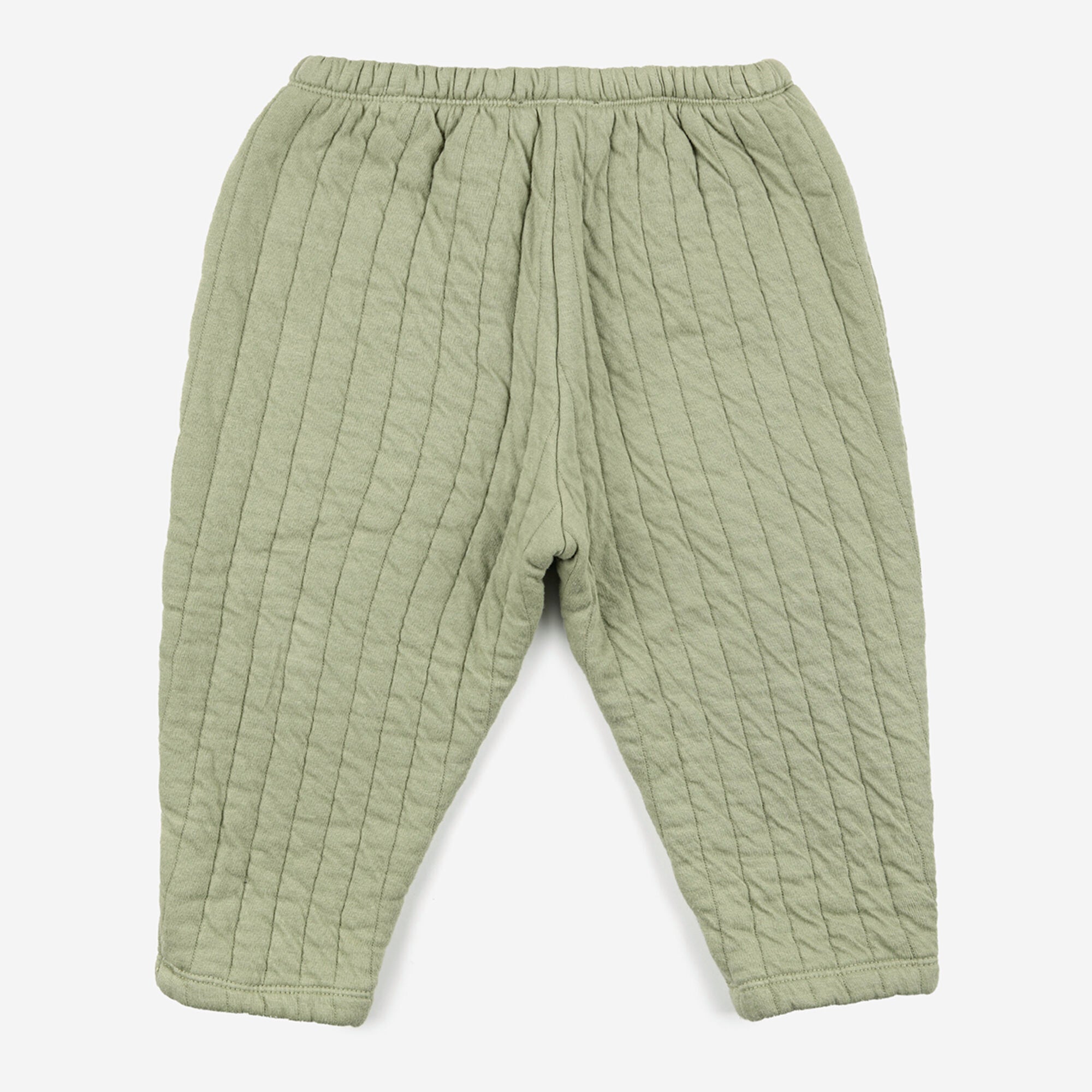 Baby Boys & Girls Light Green Cotton Trousers