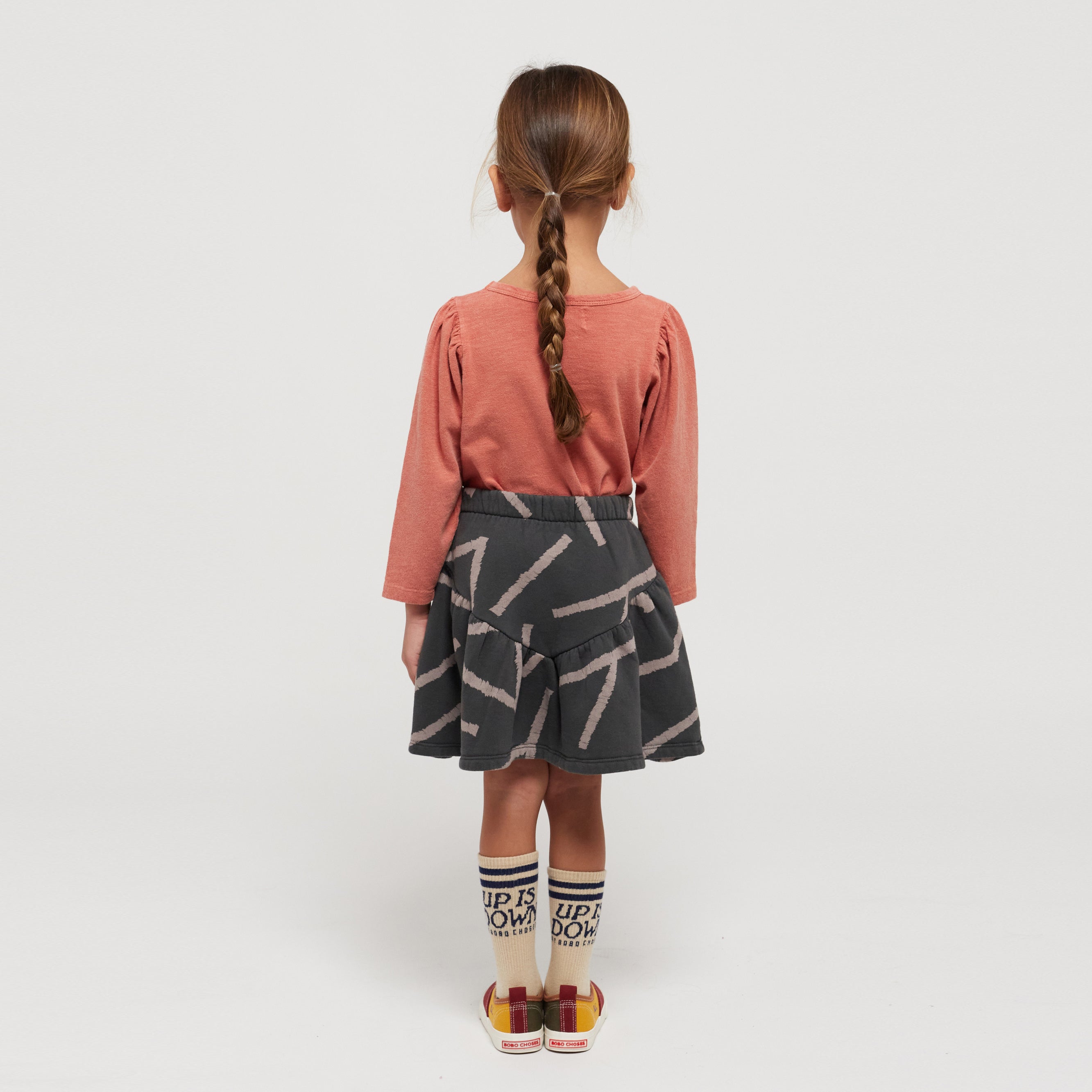 Girls Pink Printed Cotton T-Shirt