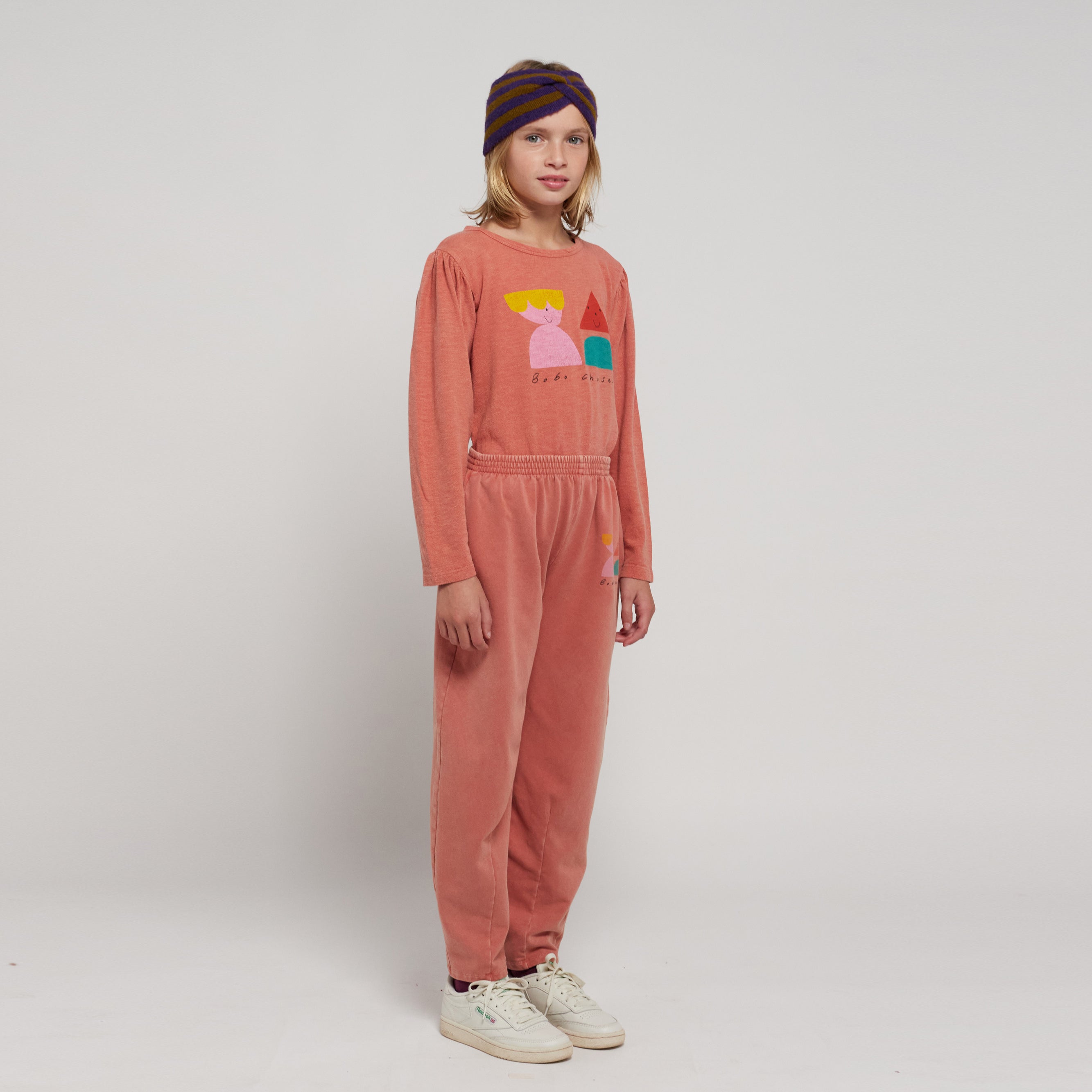 Girls Pink Printed Cotton T-Shirt
