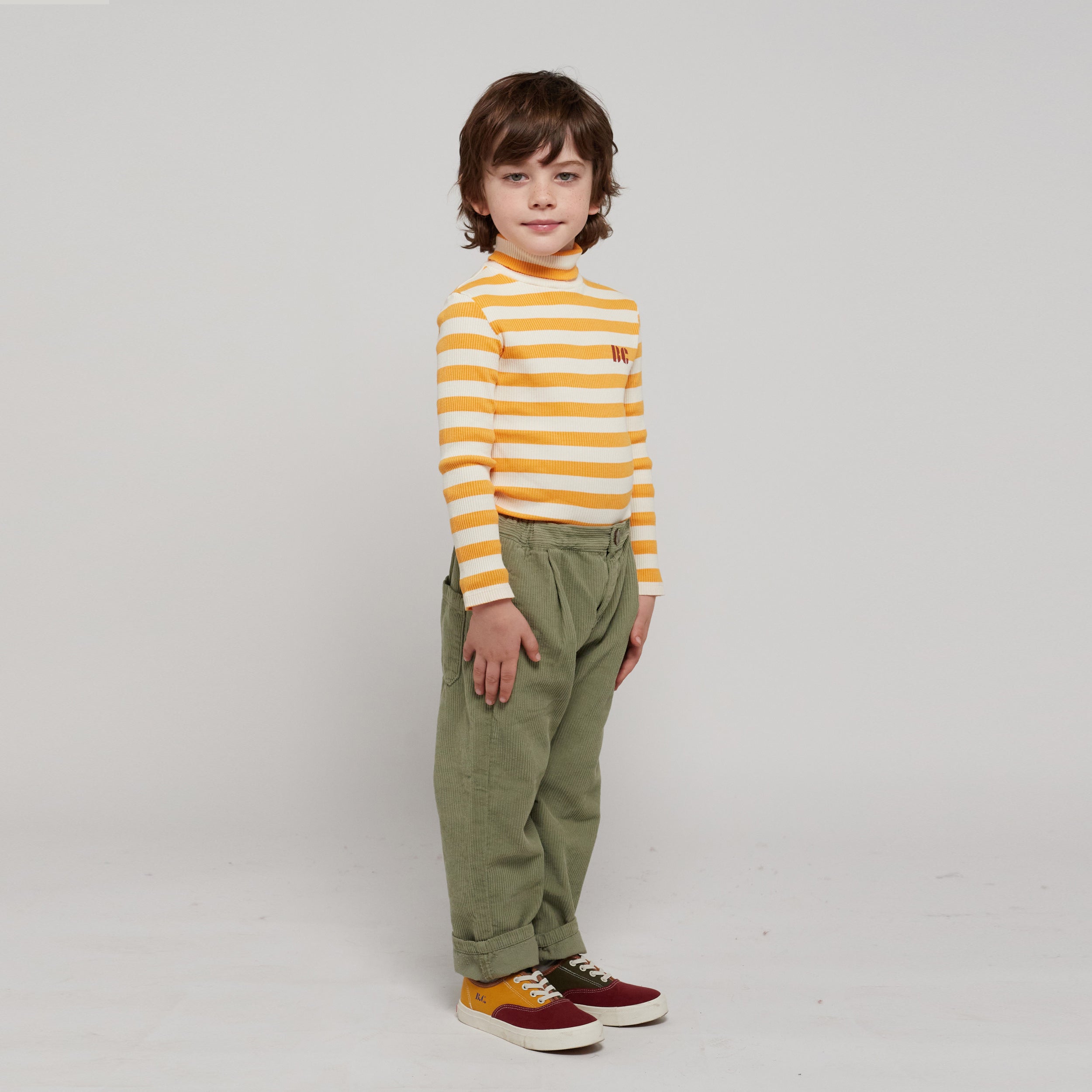 Girls Yellow Stripes T-Shirt
