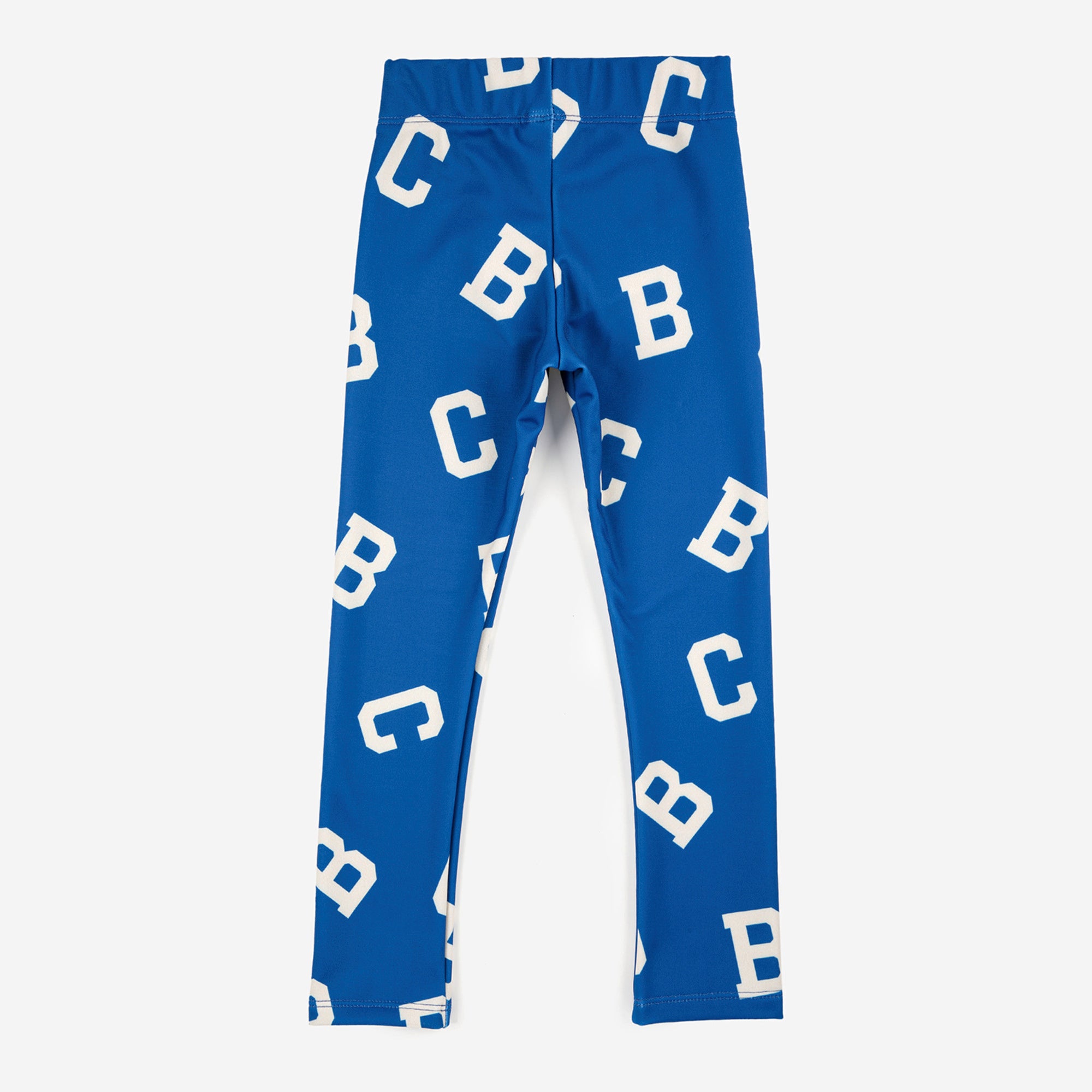 Girls Blue Logo Sport Leggings