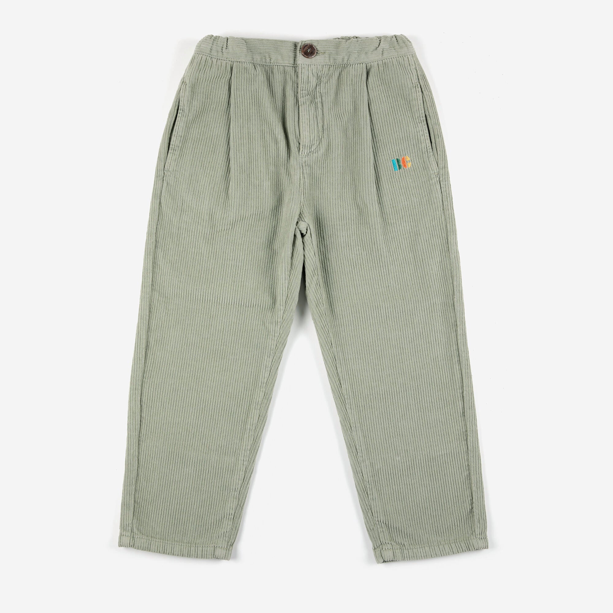 Boys & Girls Light Green Corduroy Trousers