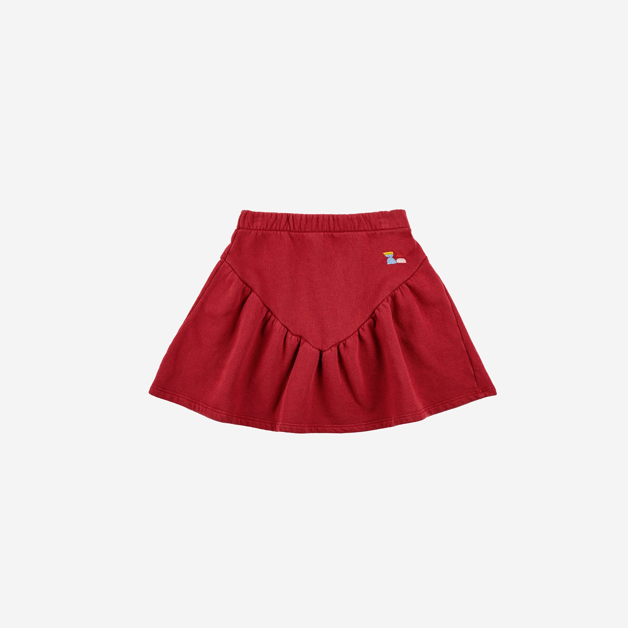 Girls Red Cotton Skirt