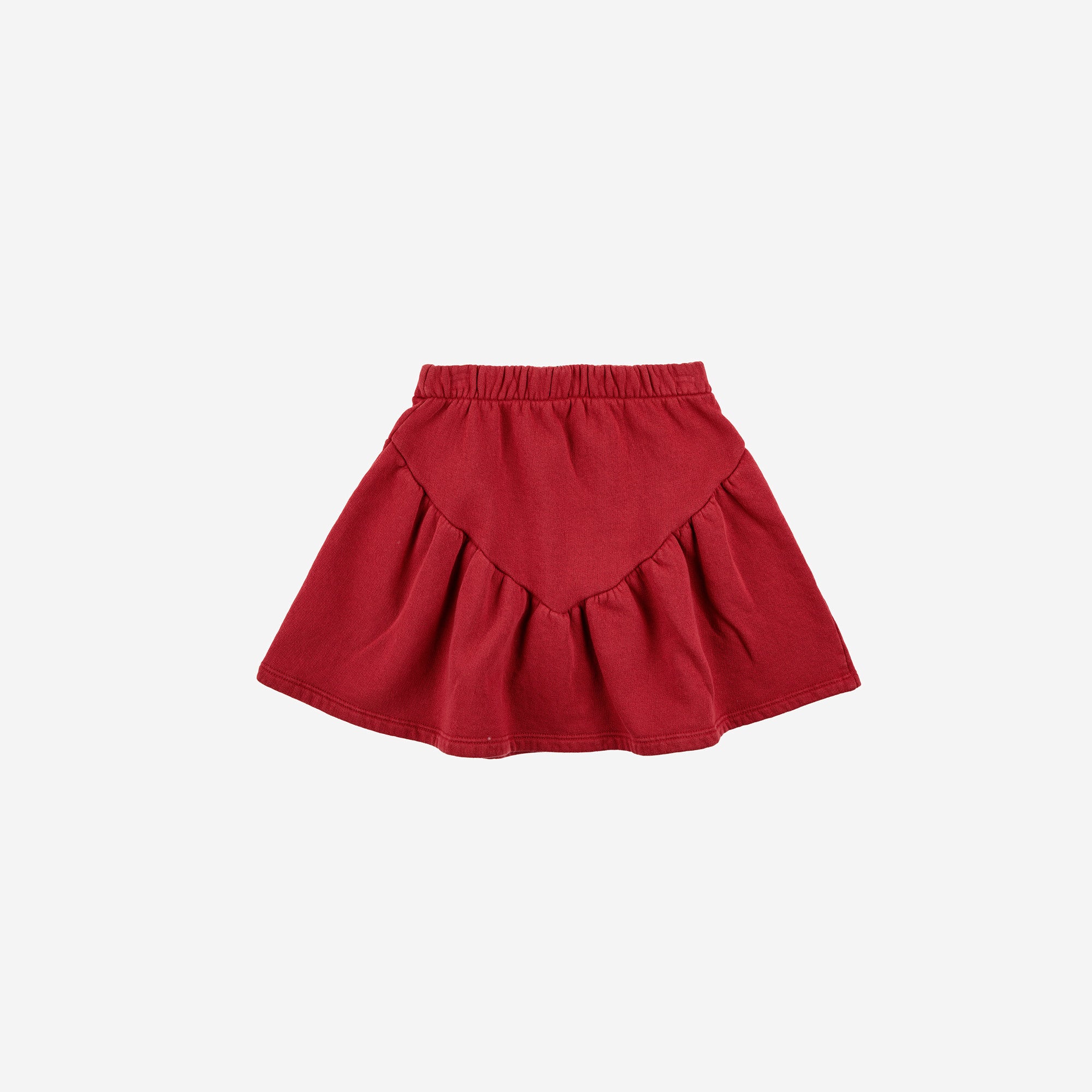 Girls Red Cotton Skirt