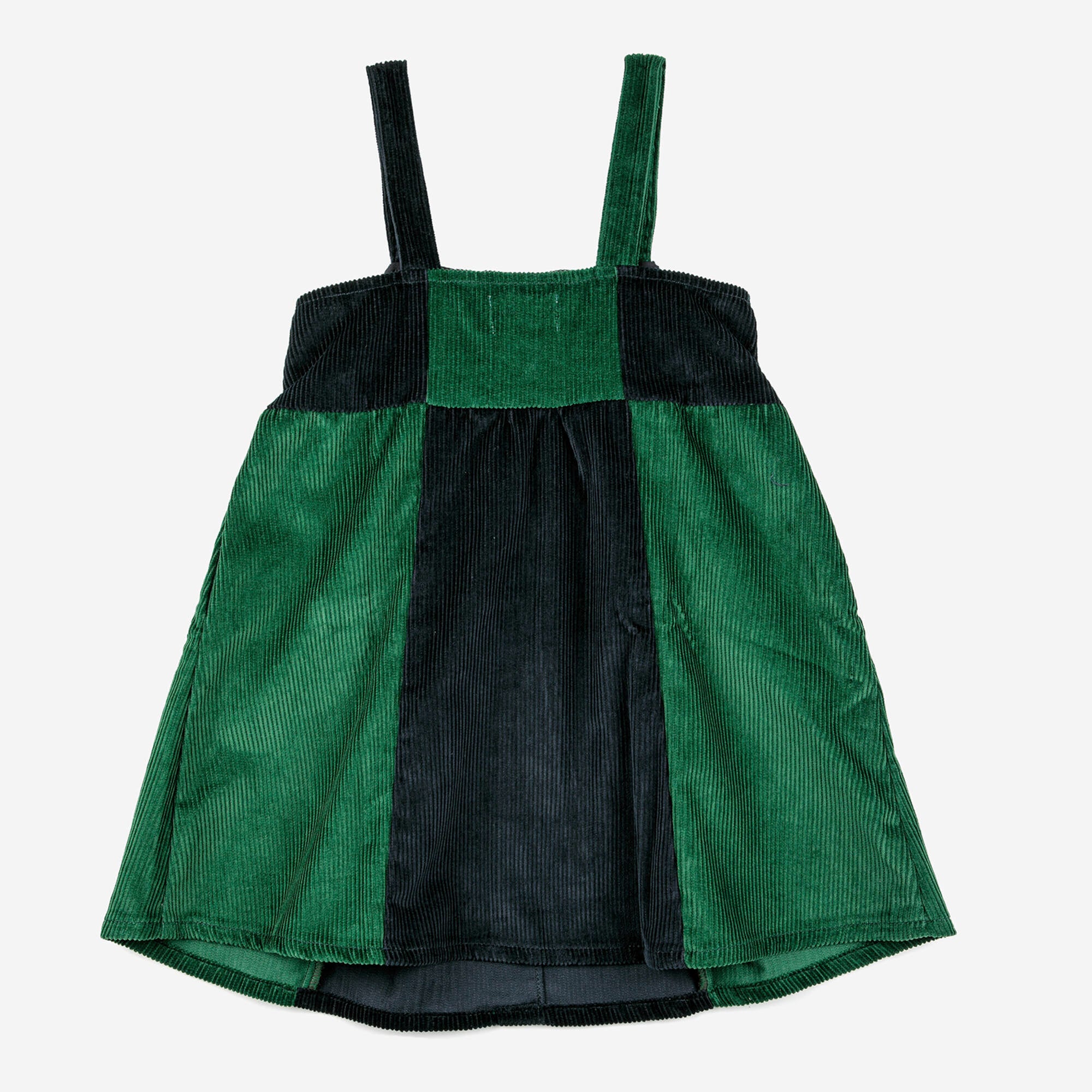 Girls Green Corduroy Dress