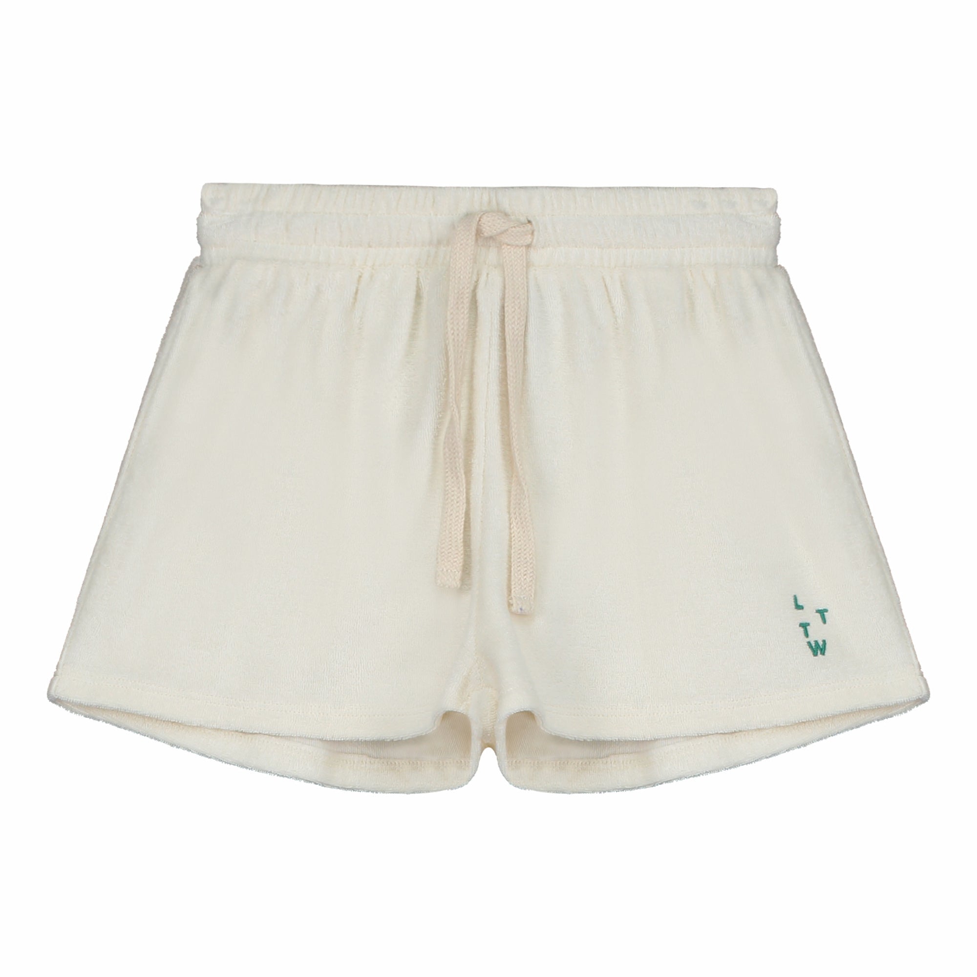 Boys & Girls White Cotton Shorts