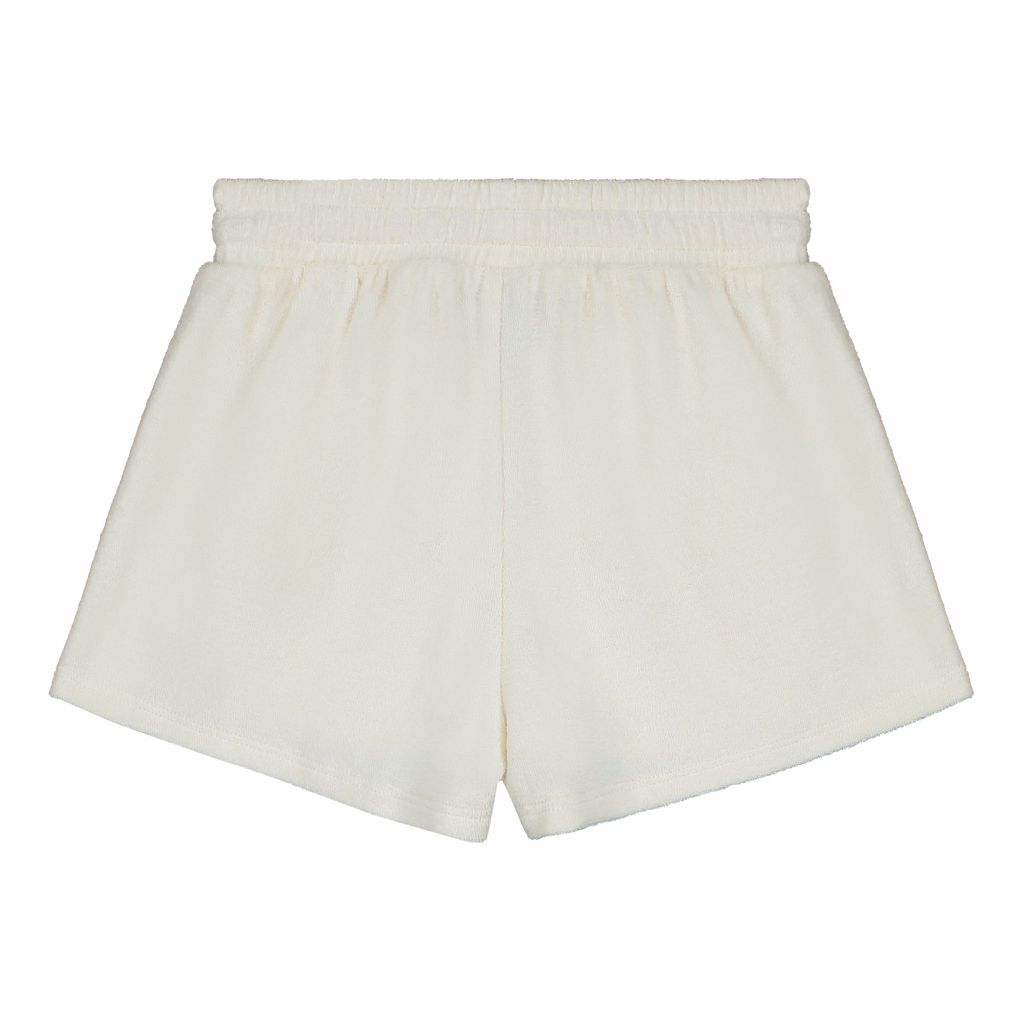 Boys & Girls White Cotton Shorts