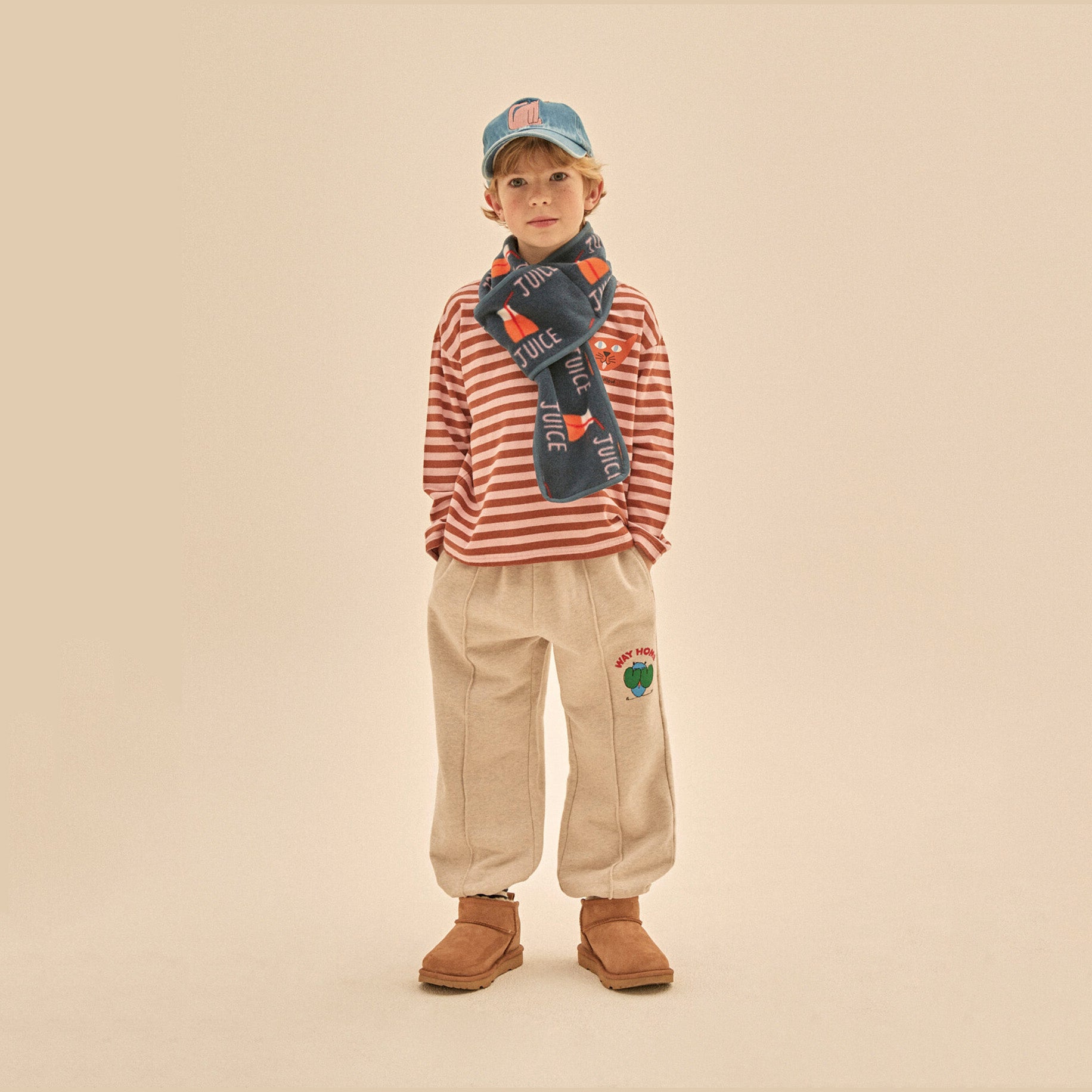 Boys & Girls Pink Stripes Cotton T-Shirt