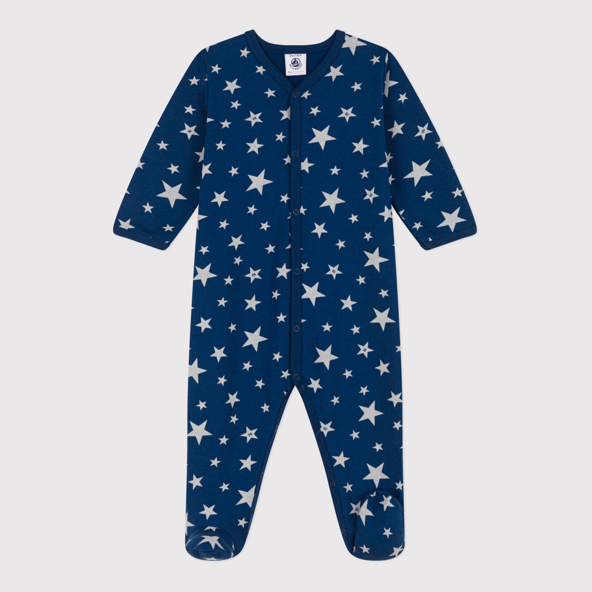 Baby Boys Blue Star Cotton Babysuit Set
