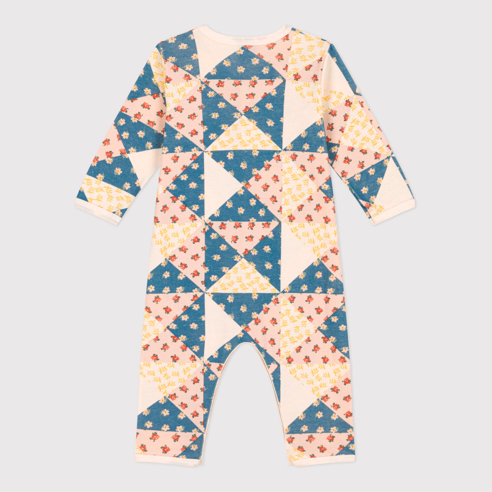 Baby Girls Multicolor Floral Cotton Babysuit