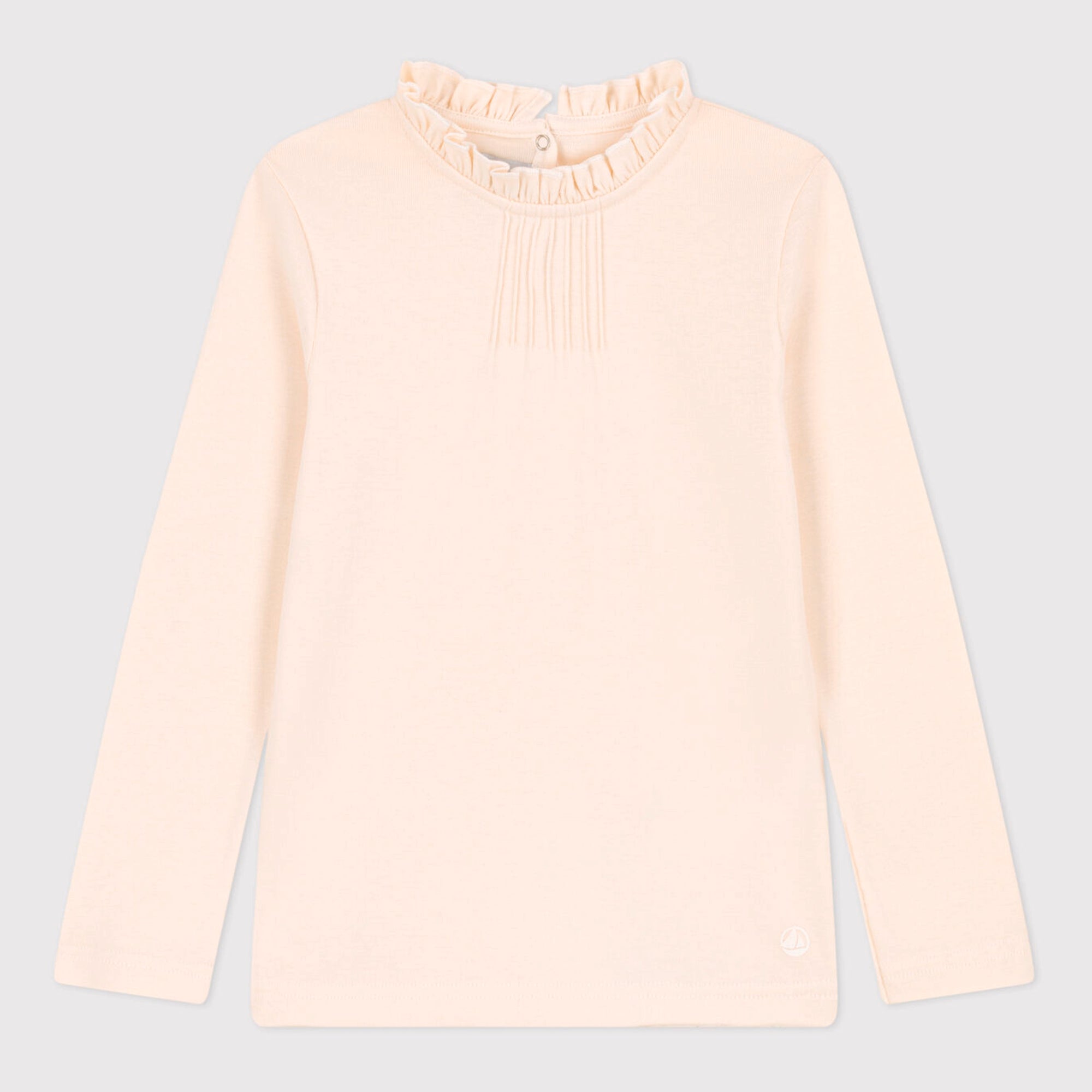 Girls White Cotton T-Shirt