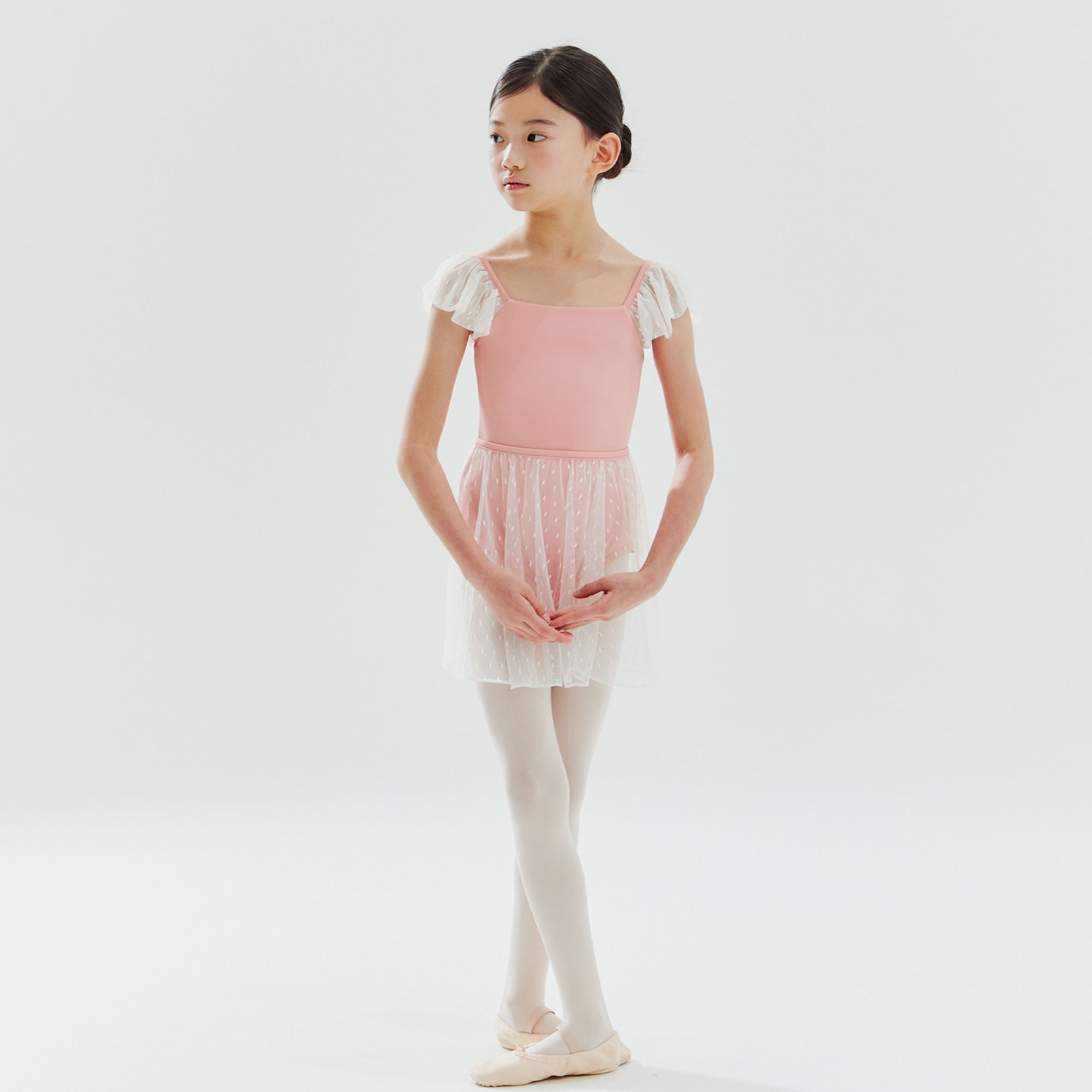 Girls Peach Ballet Onesies Set